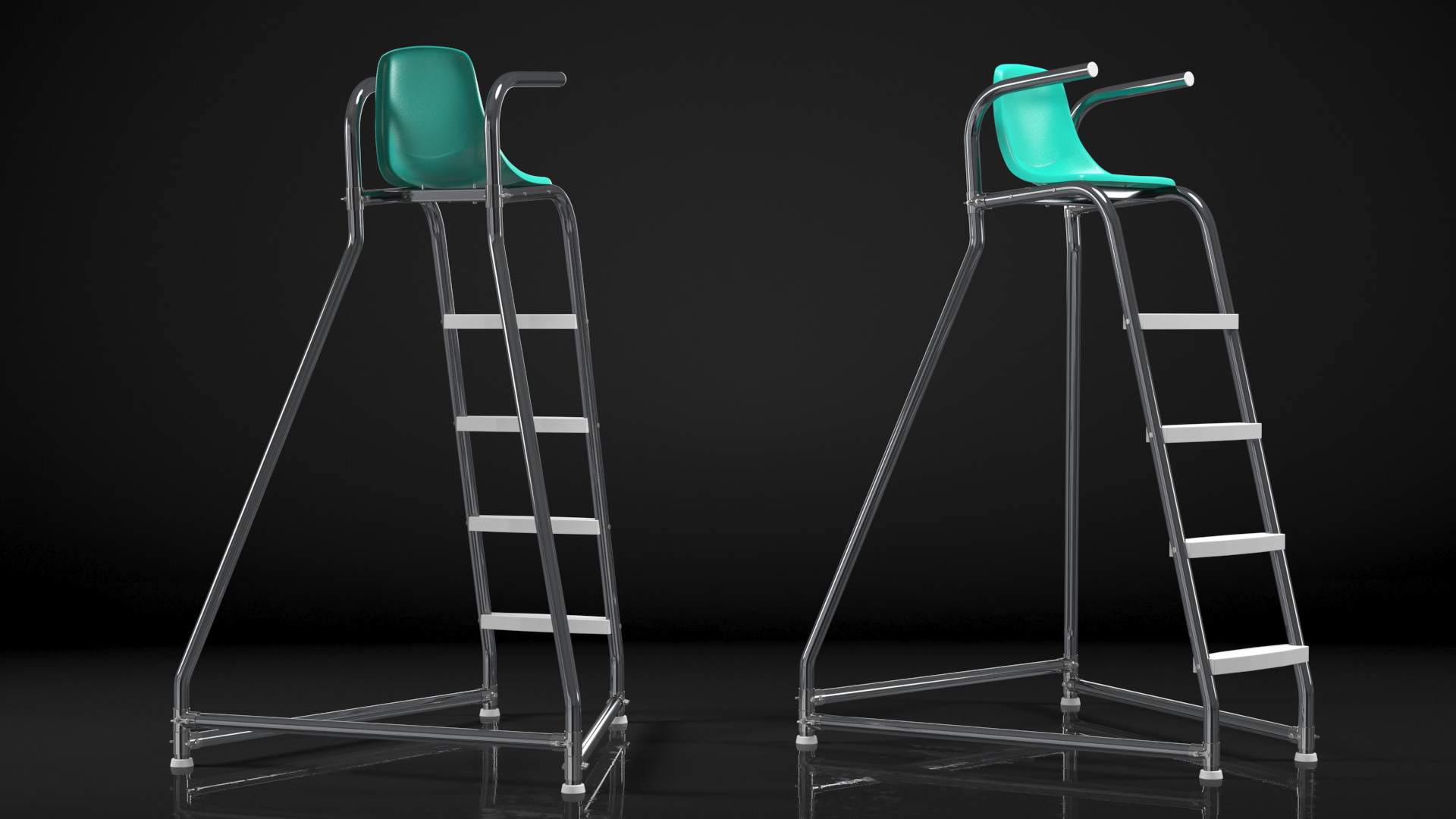 Pool Portable Lifeguard Chair 3D model
