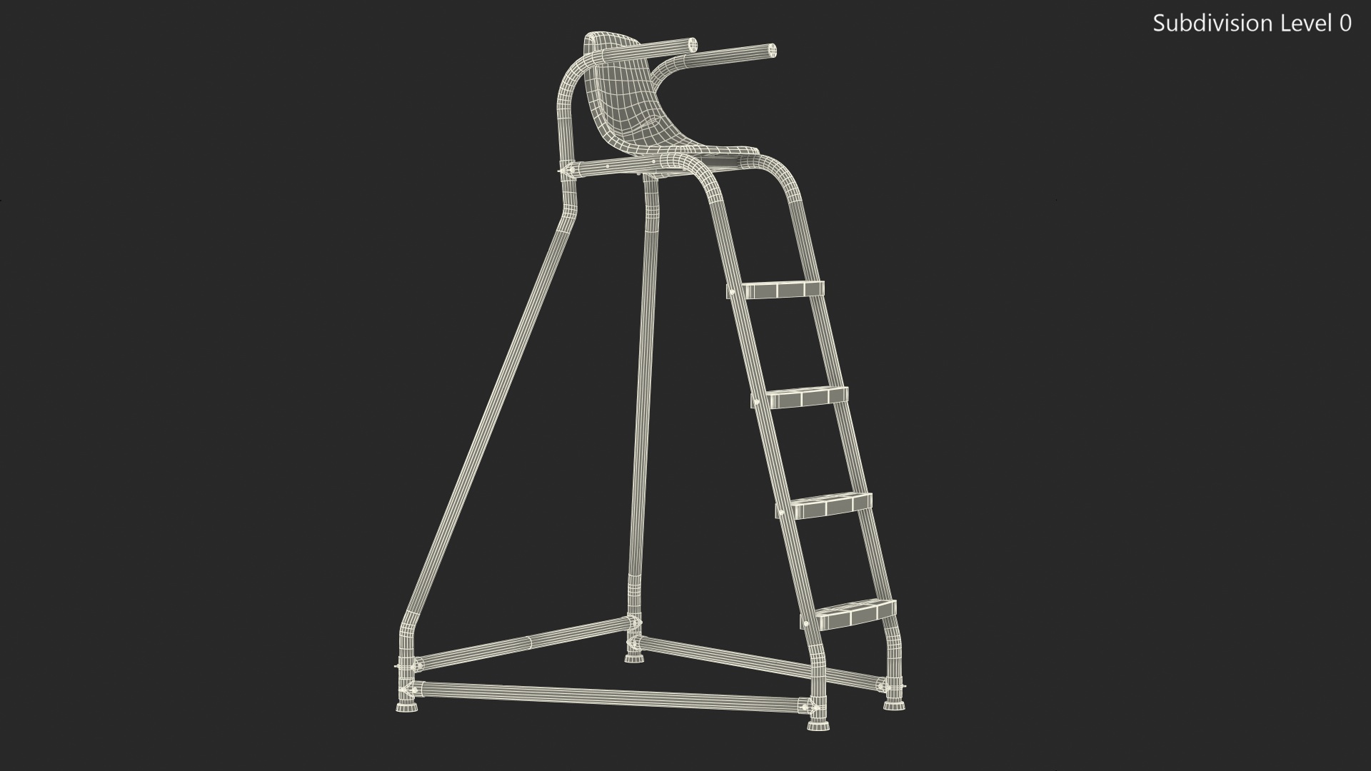 Pool Portable Lifeguard Chair 3D model