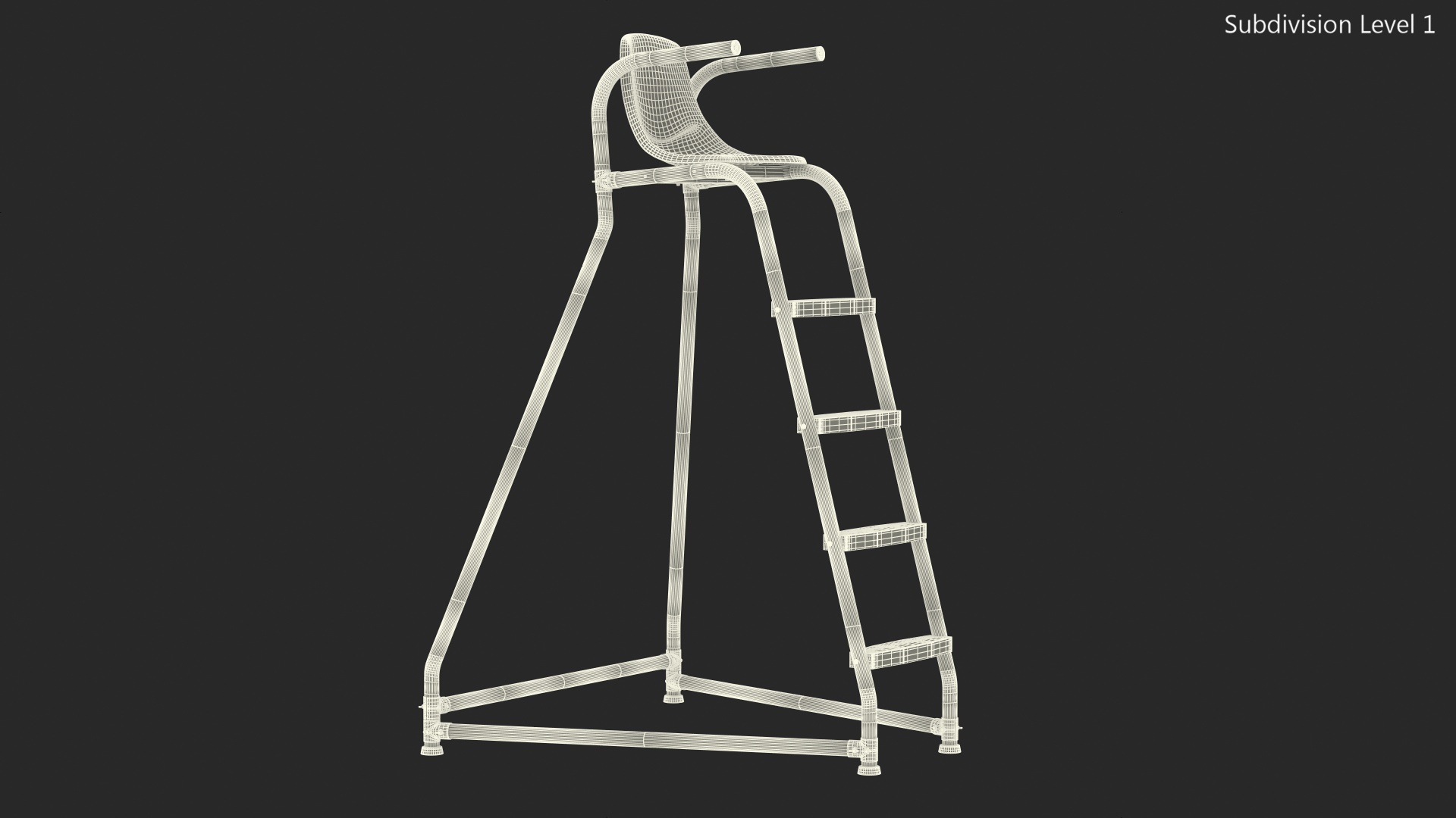 Pool Portable Lifeguard Chair 3D model