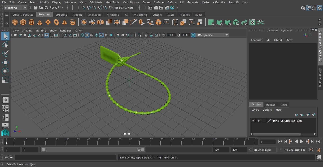 3D model Plastic Security Tag