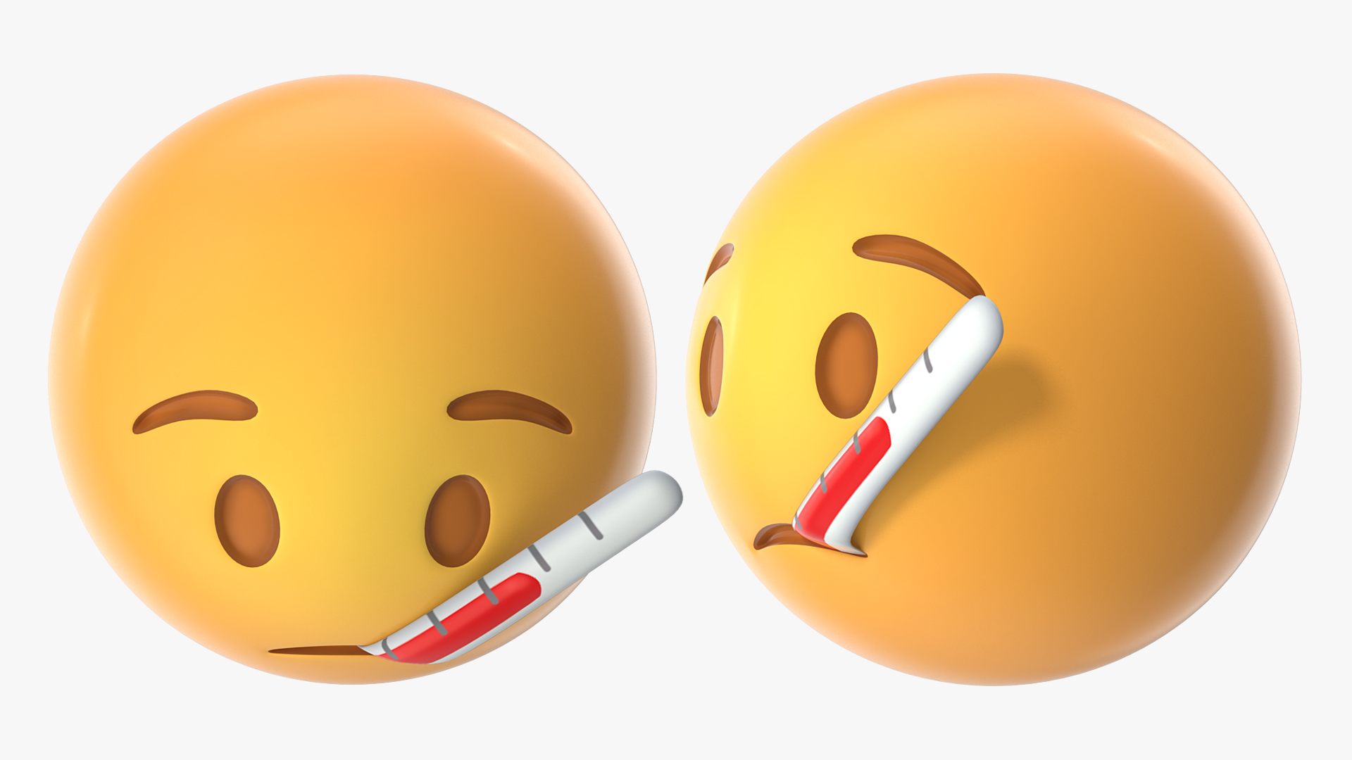 3D model Sick Emoji