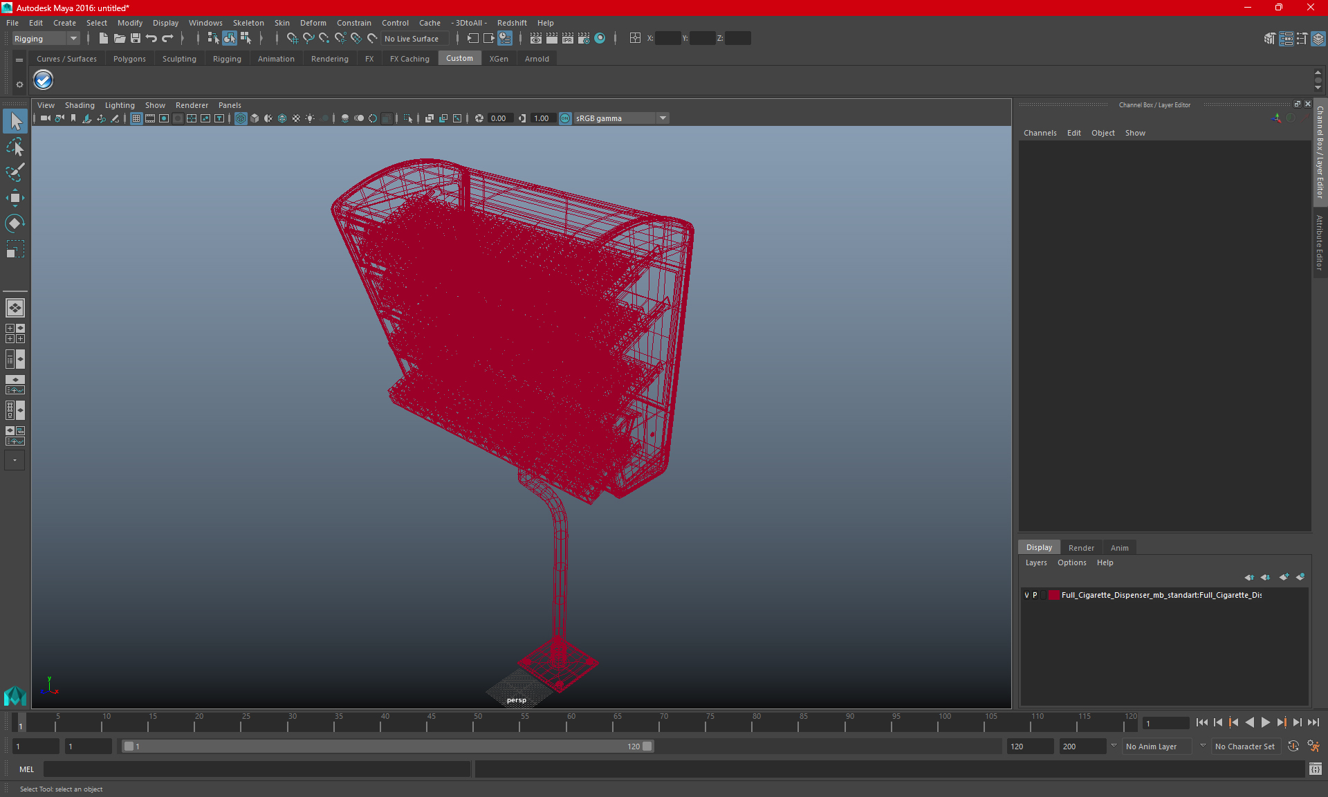 Full Cigarette Dispenser 3D model