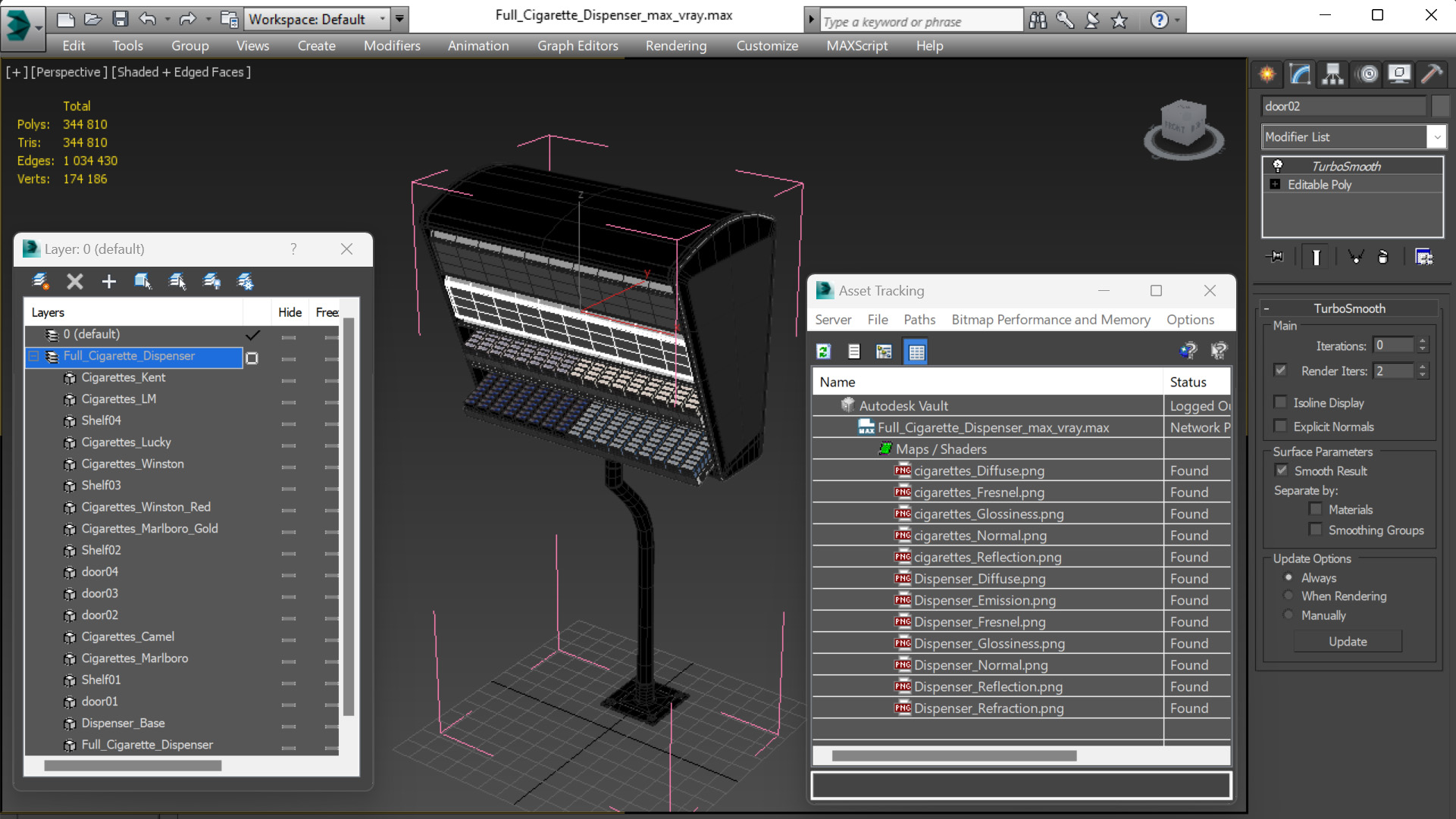 Full Cigarette Dispenser 3D model