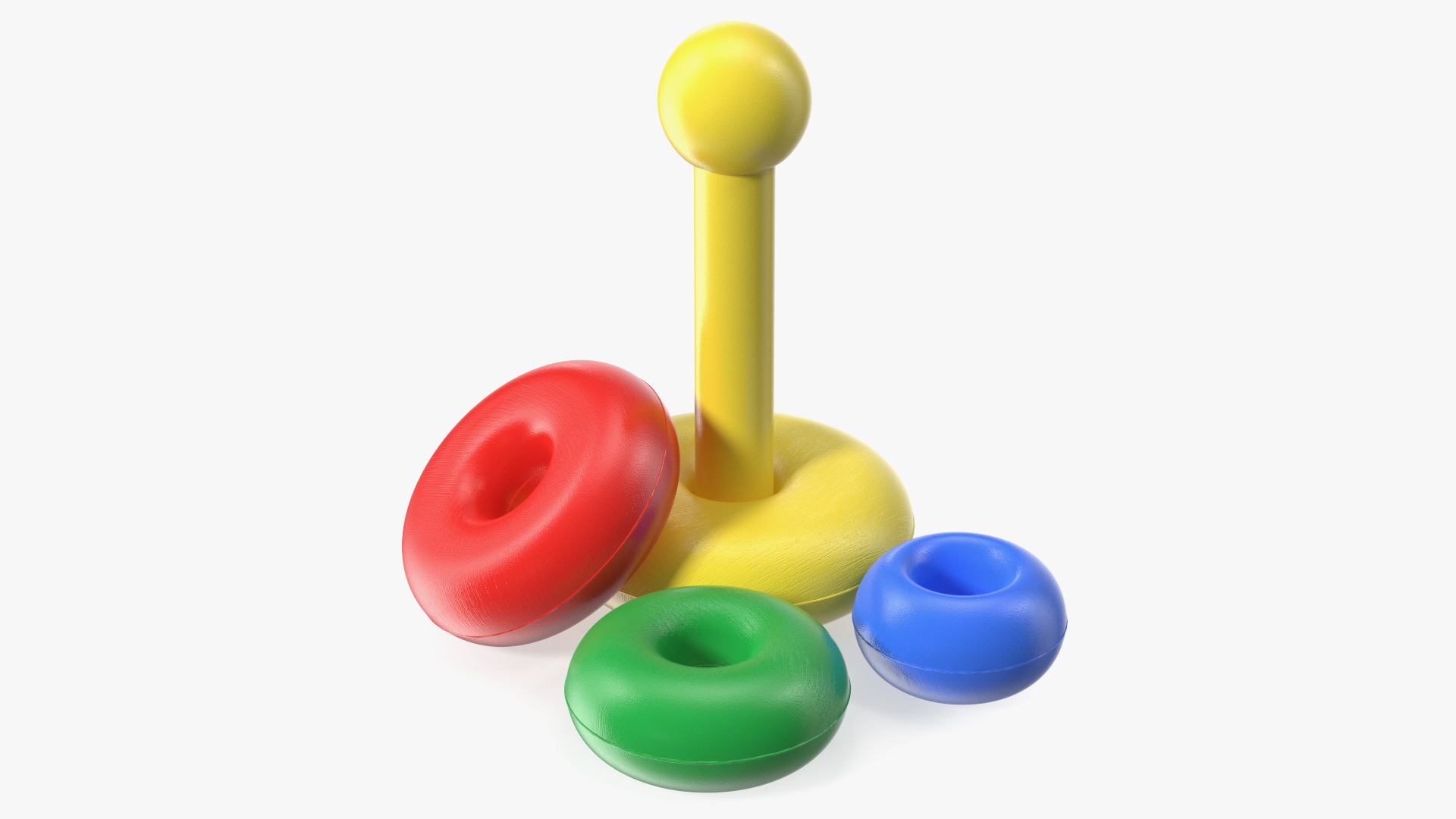 3D model Children's Toy Pyramid Disassembled