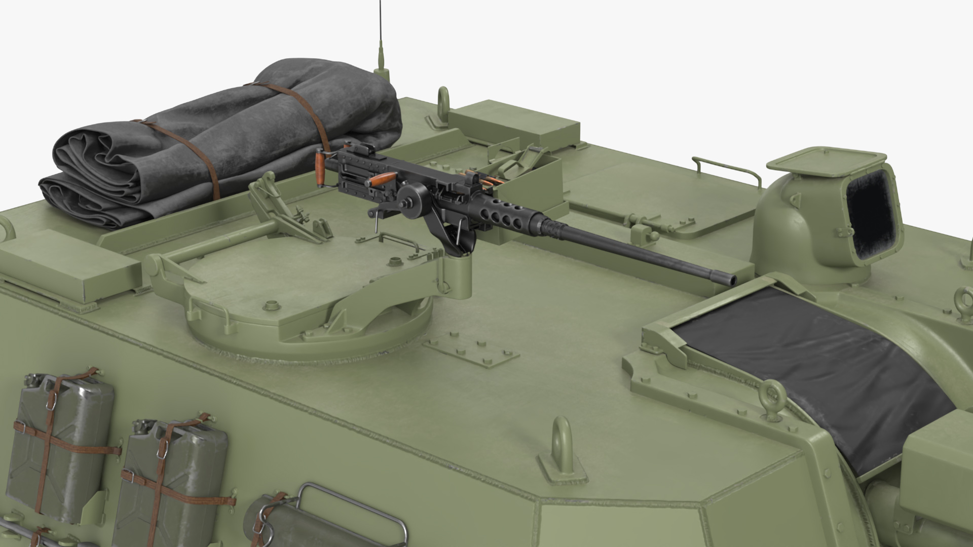Self Propelled Artillery System Rigged for Cinema 4D 3D