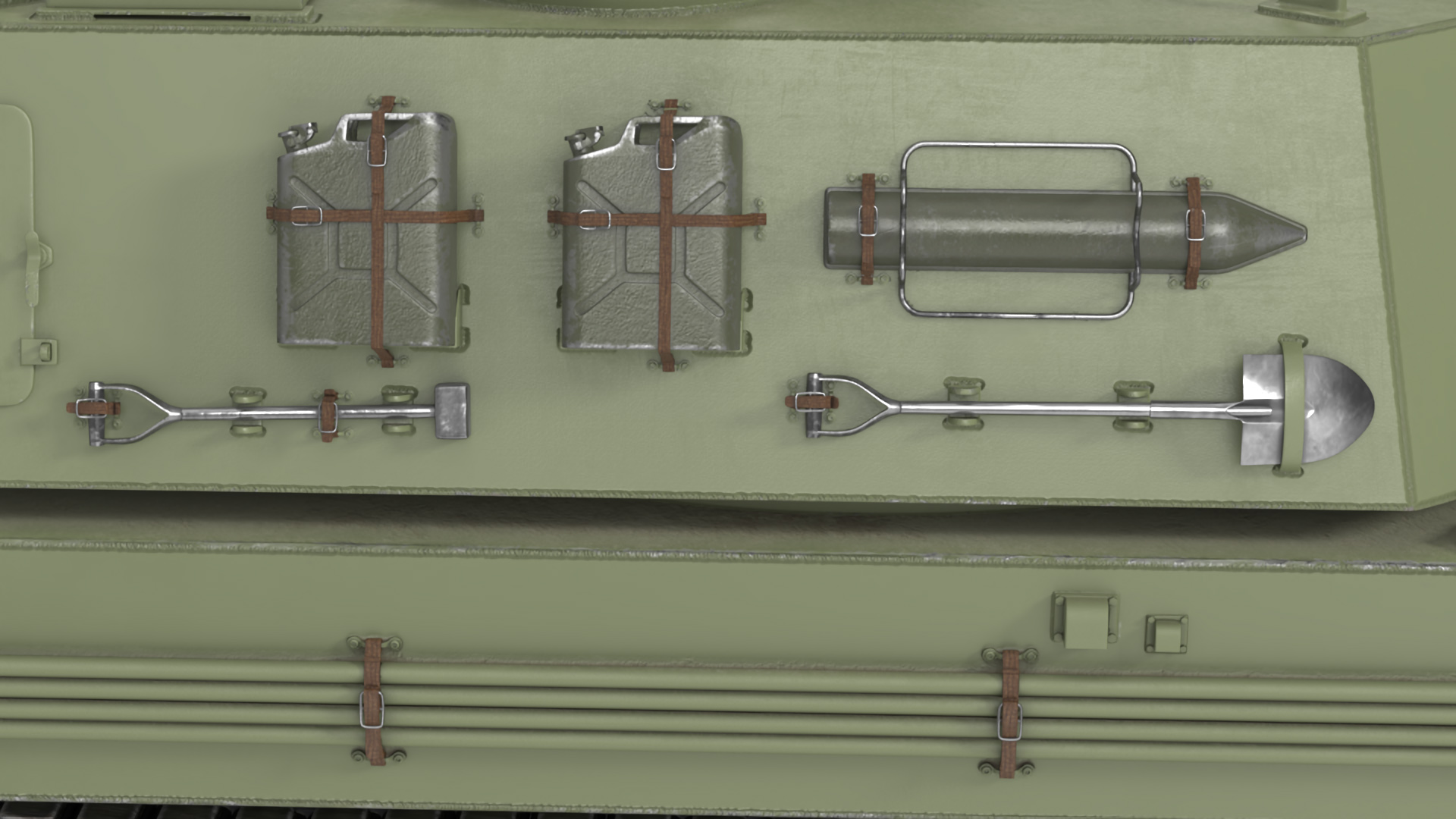 Self Propelled Artillery System Rigged for Cinema 4D 3D