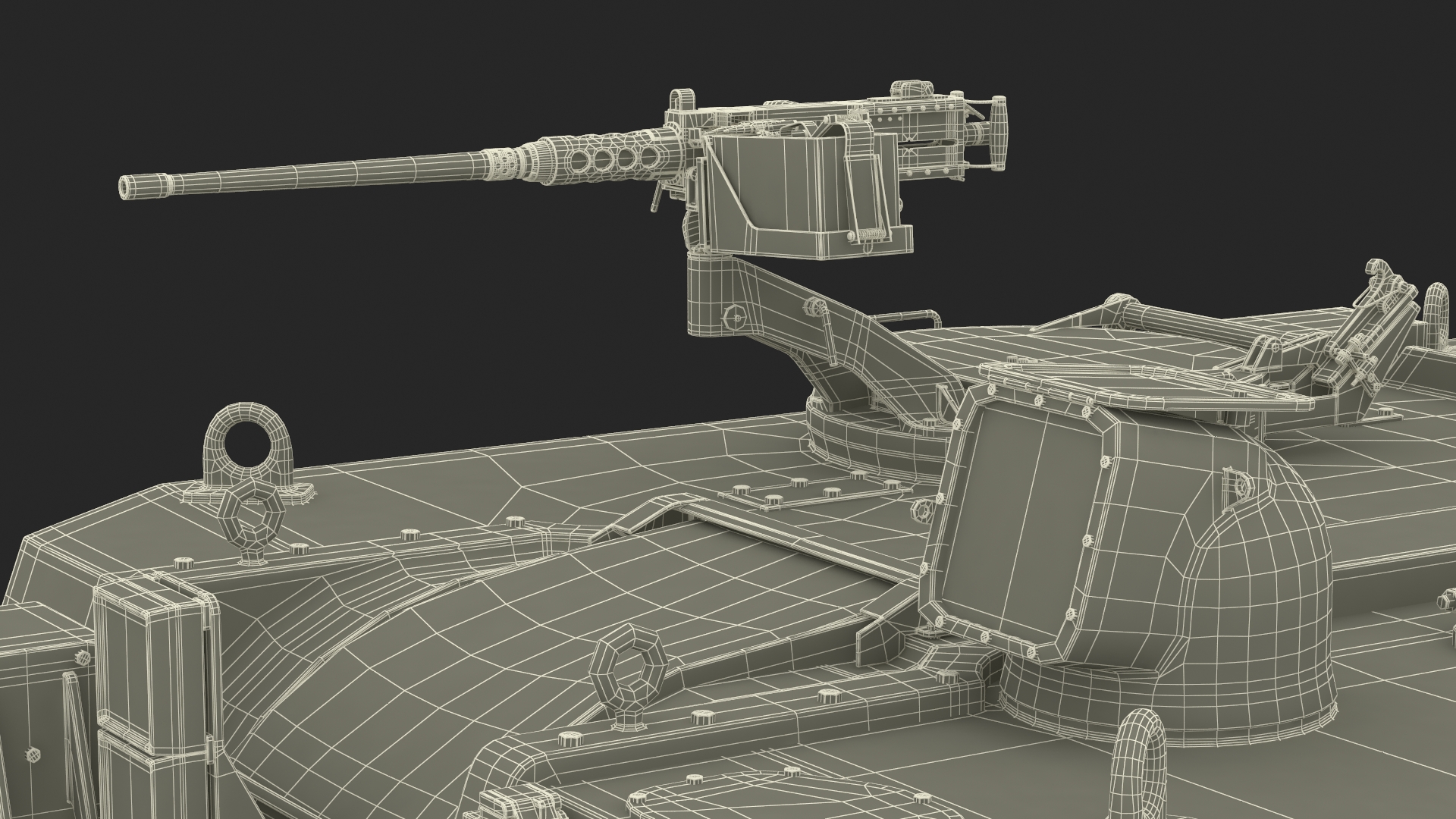 Self Propelled Artillery System Rigged for Cinema 4D 3D