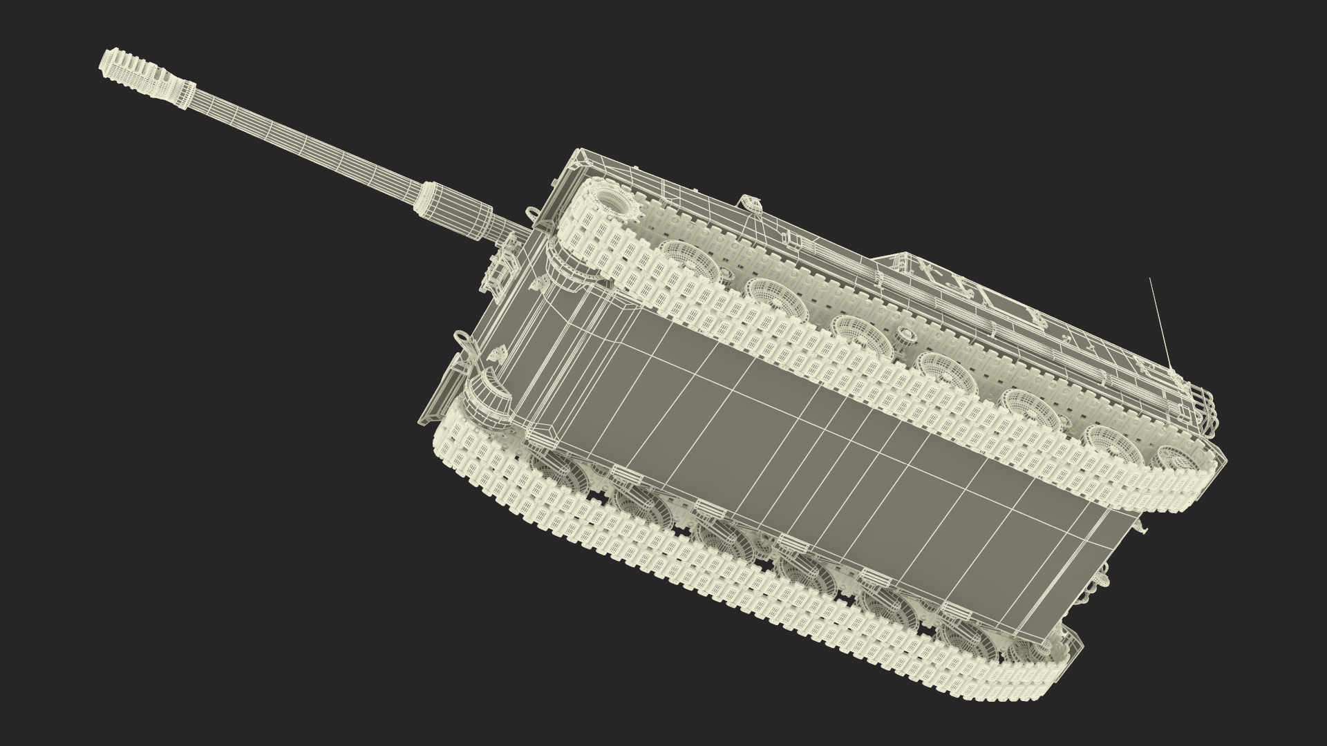 Self Propelled Artillery System Rigged for Cinema 4D 3D