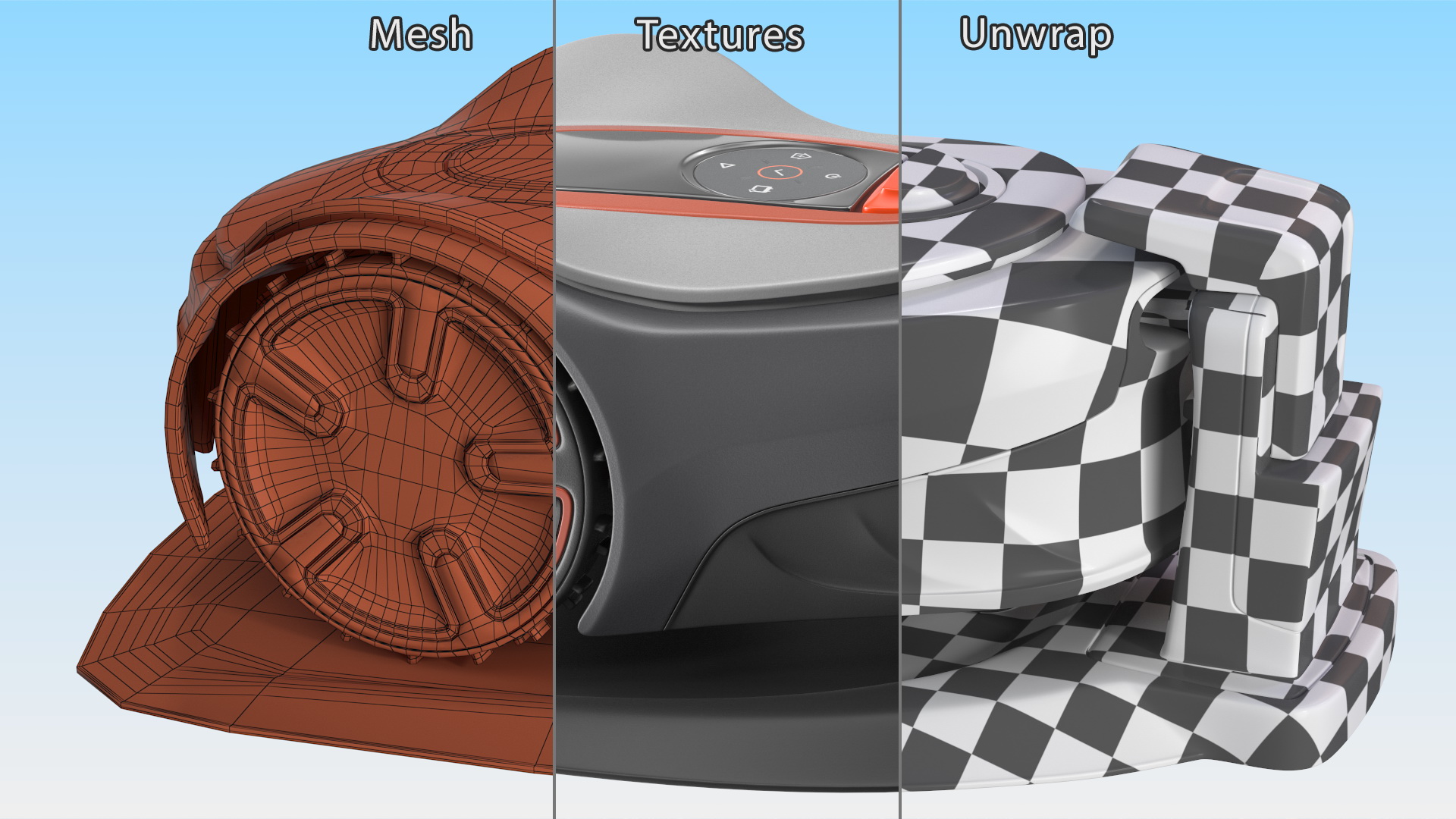 3D Robotic Lawn Mower model