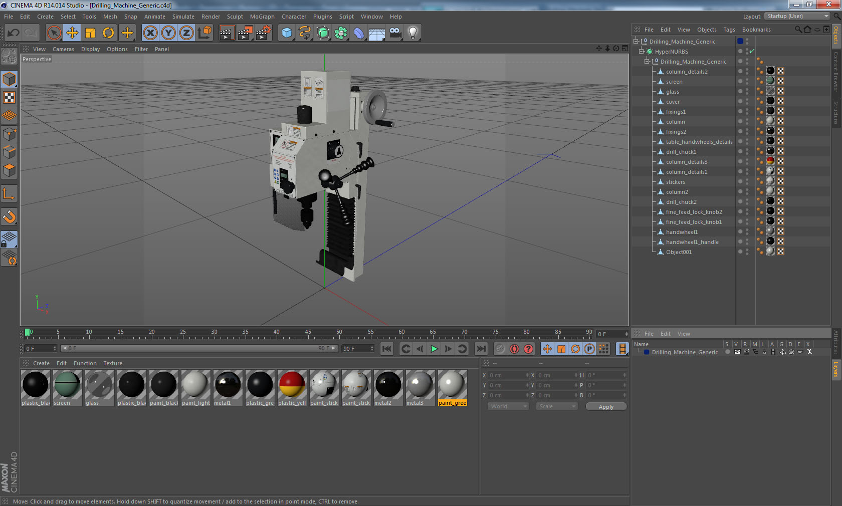 Drilling Machine Generic 3D model