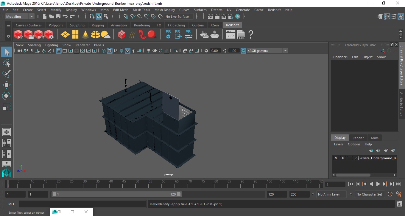 3D Private Underground Bunker