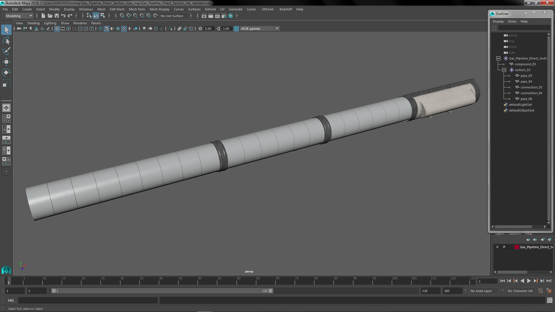 Gas Pipeline Direct Section 3D