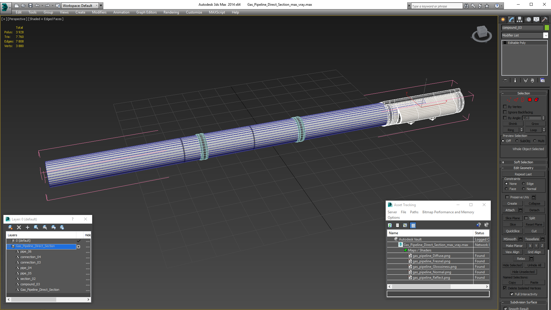 Gas Pipeline Direct Section 3D