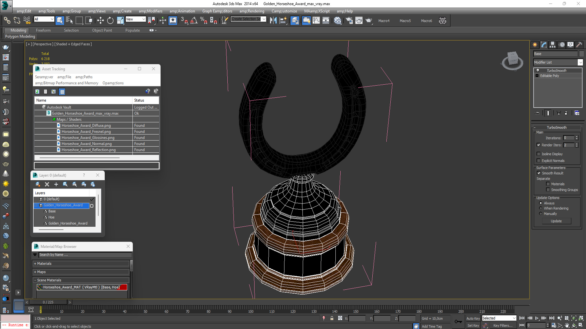Golden Horseshoe Award 3D