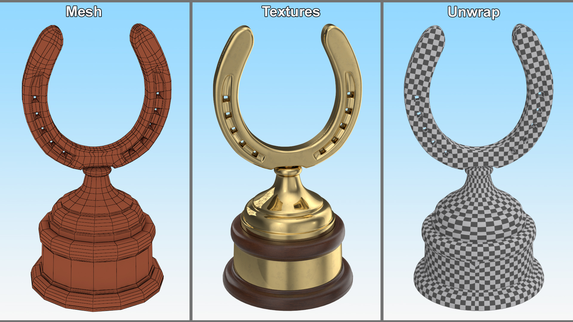 Golden Horseshoe Award 3D