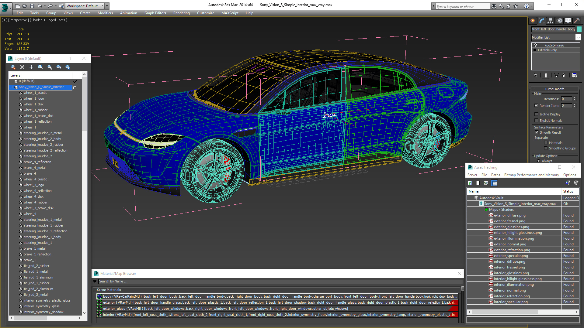 Sony Vision S Simple Interior 3D model