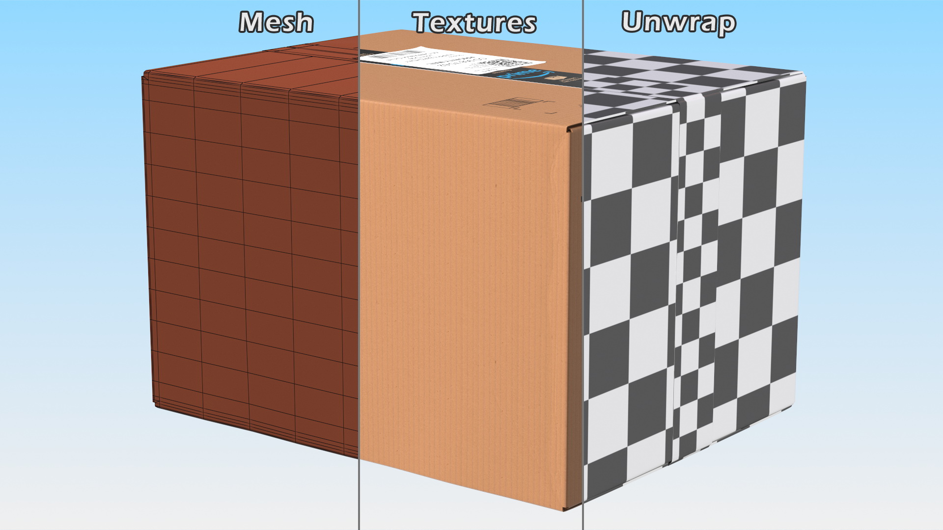 Amazon Parcels Box 45x35x30 3D