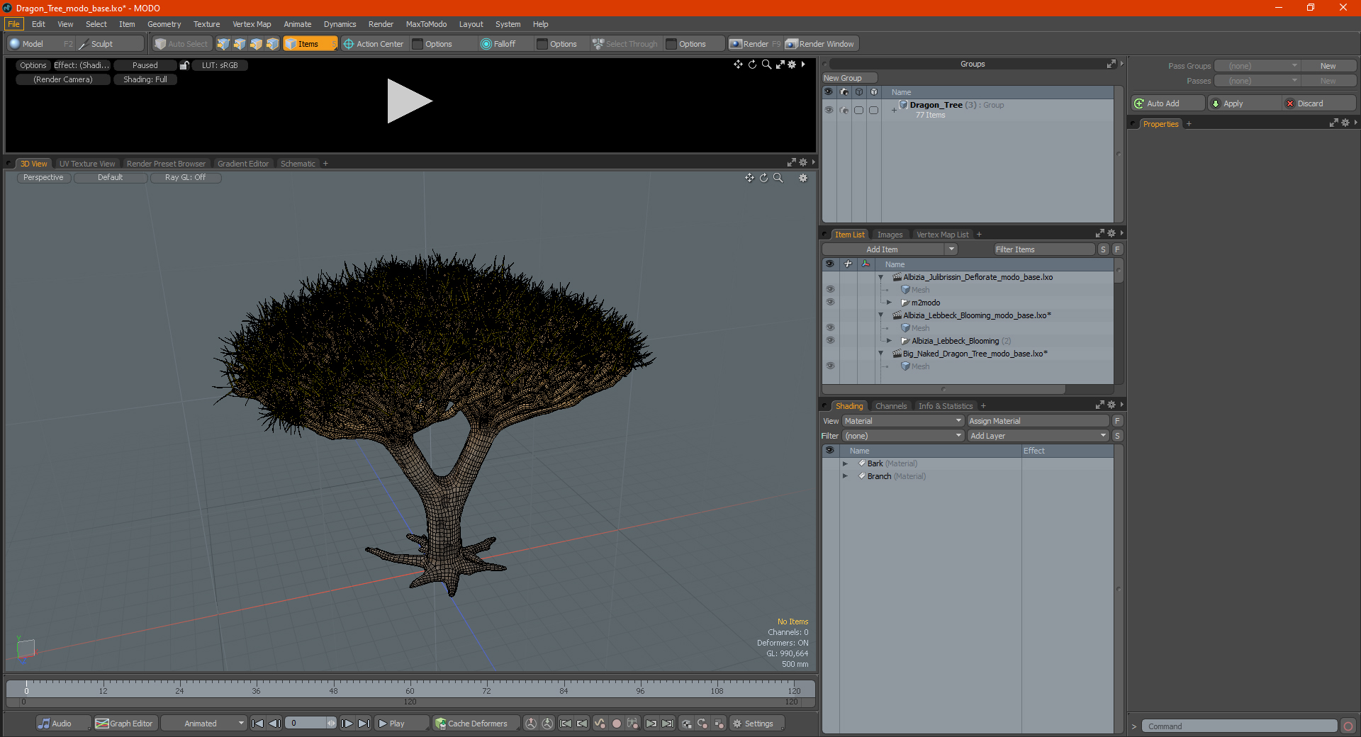 3D Dragon Tree