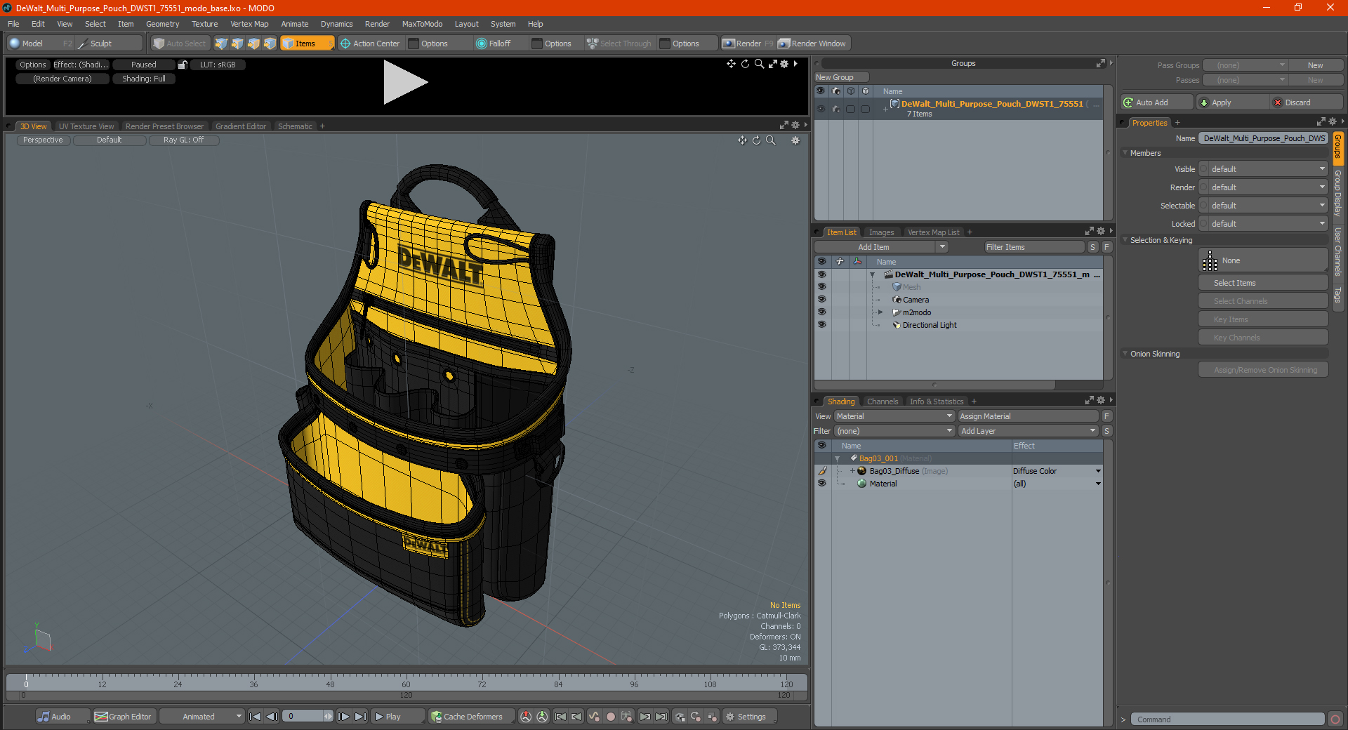 3D DeWalt Multi Purpose Pouch DWST1 75551 model