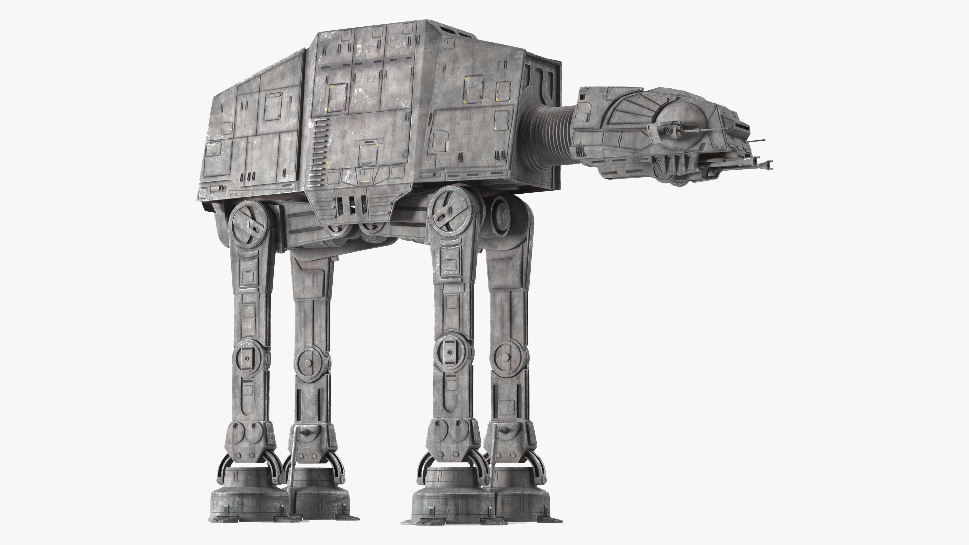 Star Wars AT AT Light Rigged for Maya 3D