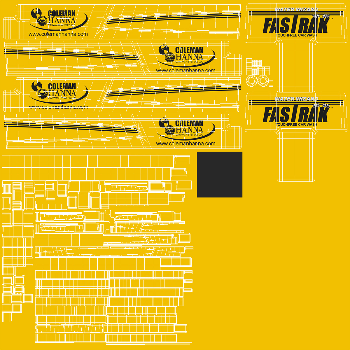 3D model Fastrak Touch Free Carwash System Rigged