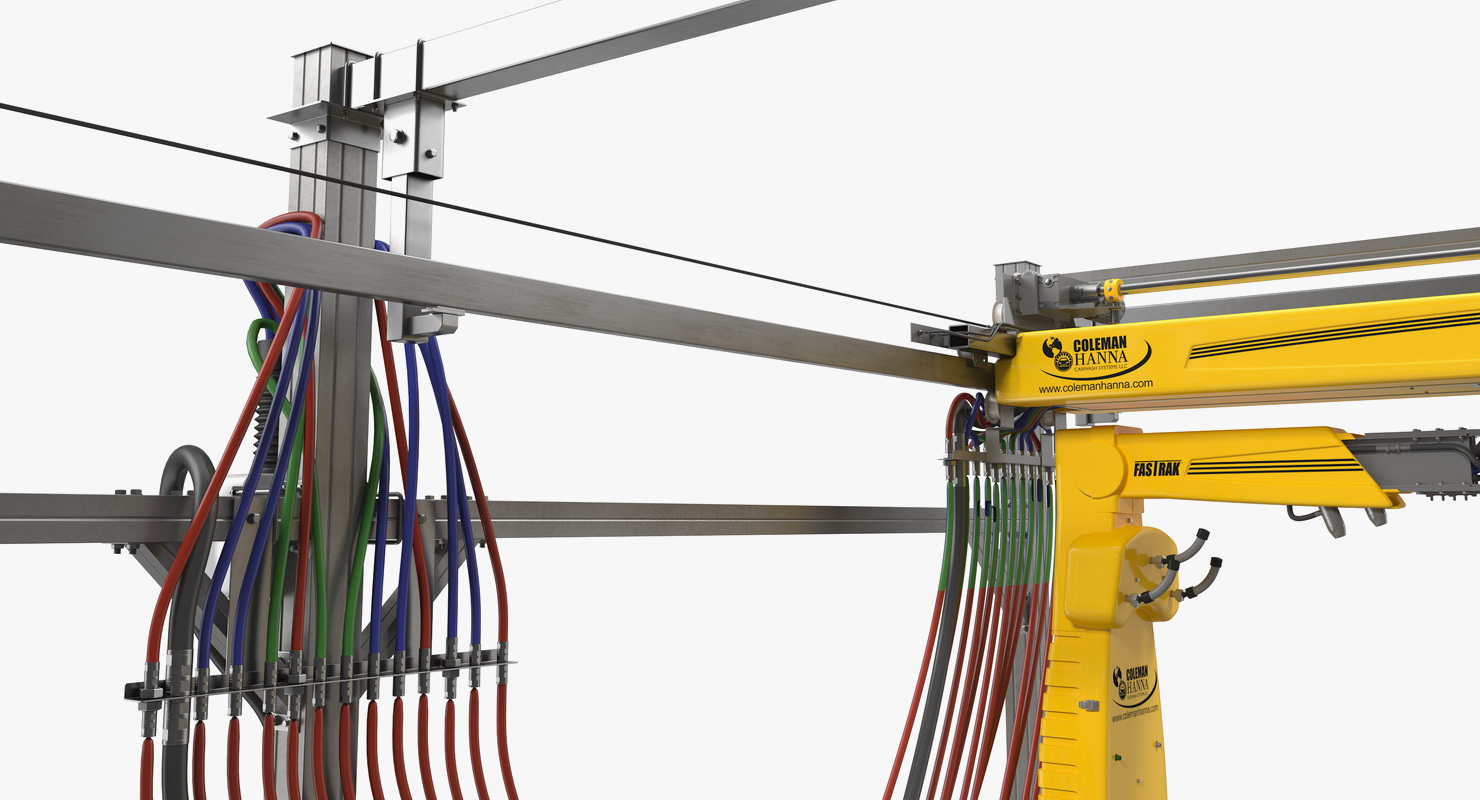 3D model Fastrak Touch Free Carwash System Rigged