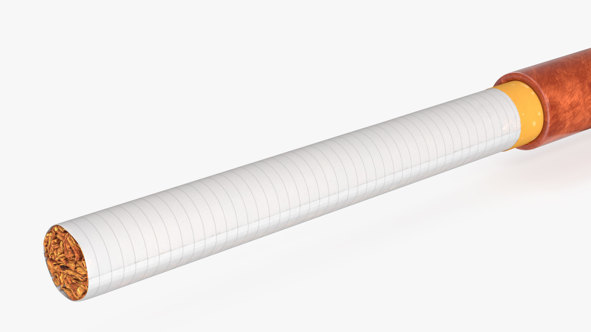 Vintage Cigarette Holder with Cigarette 3D model