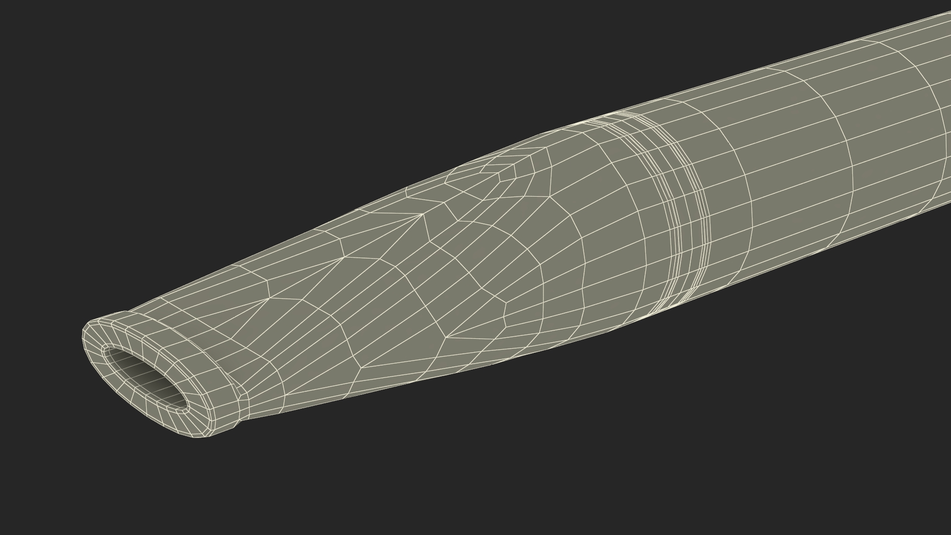 Vintage Cigarette Holder with Cigarette 3D model
