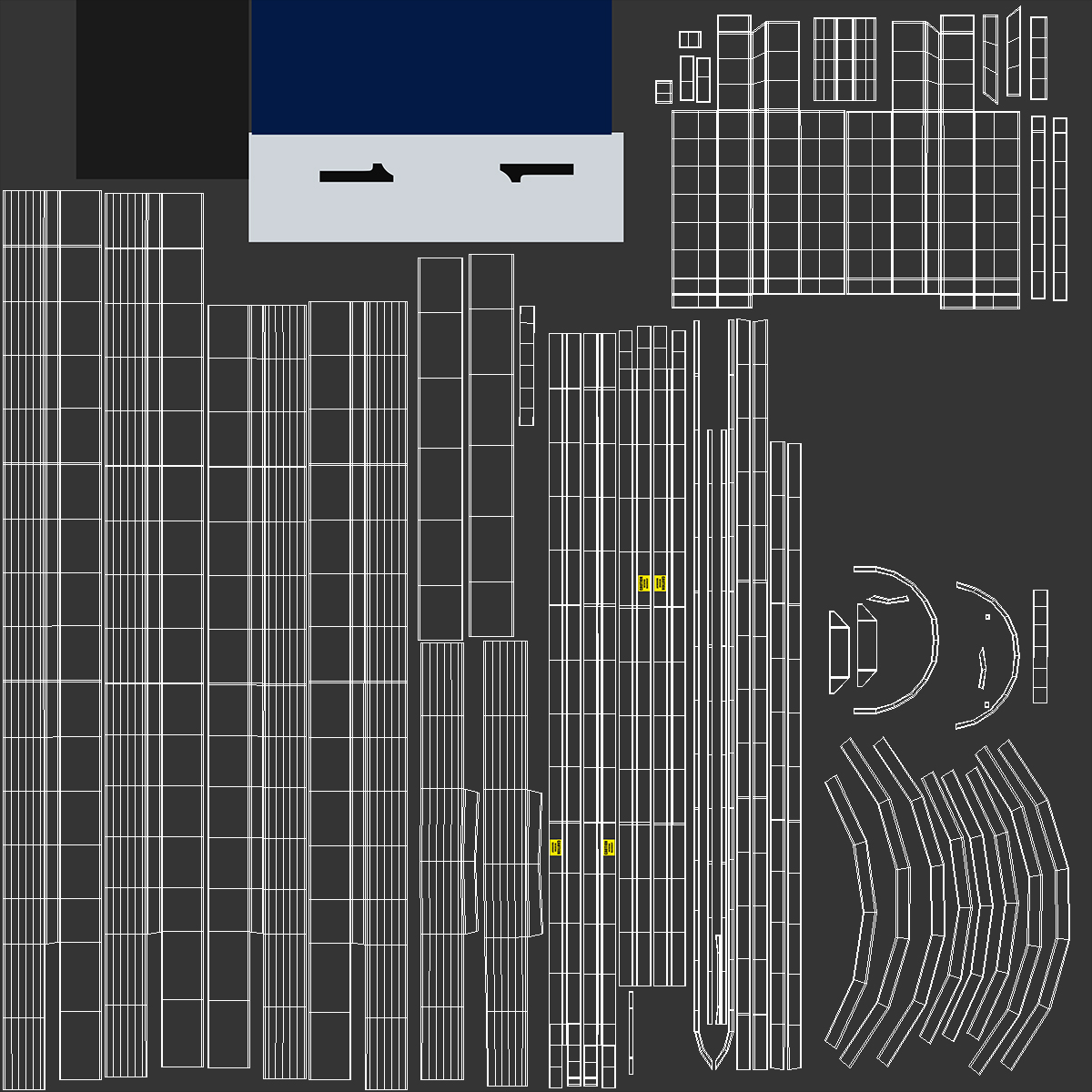 3D Belt Conveyor Baggage Rigged model