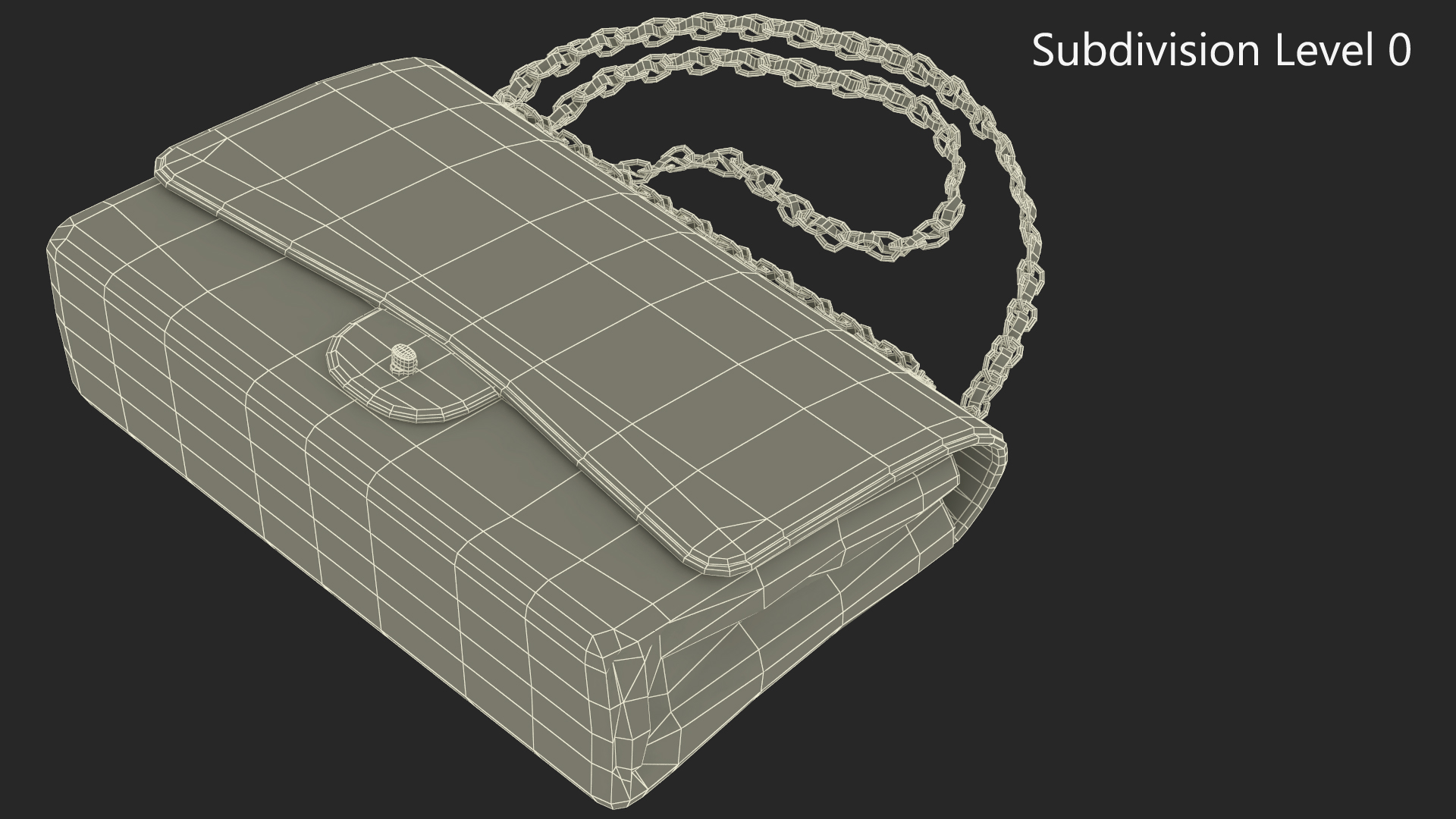Womens Handbag Grained Calfskin Chanel Black 3D model