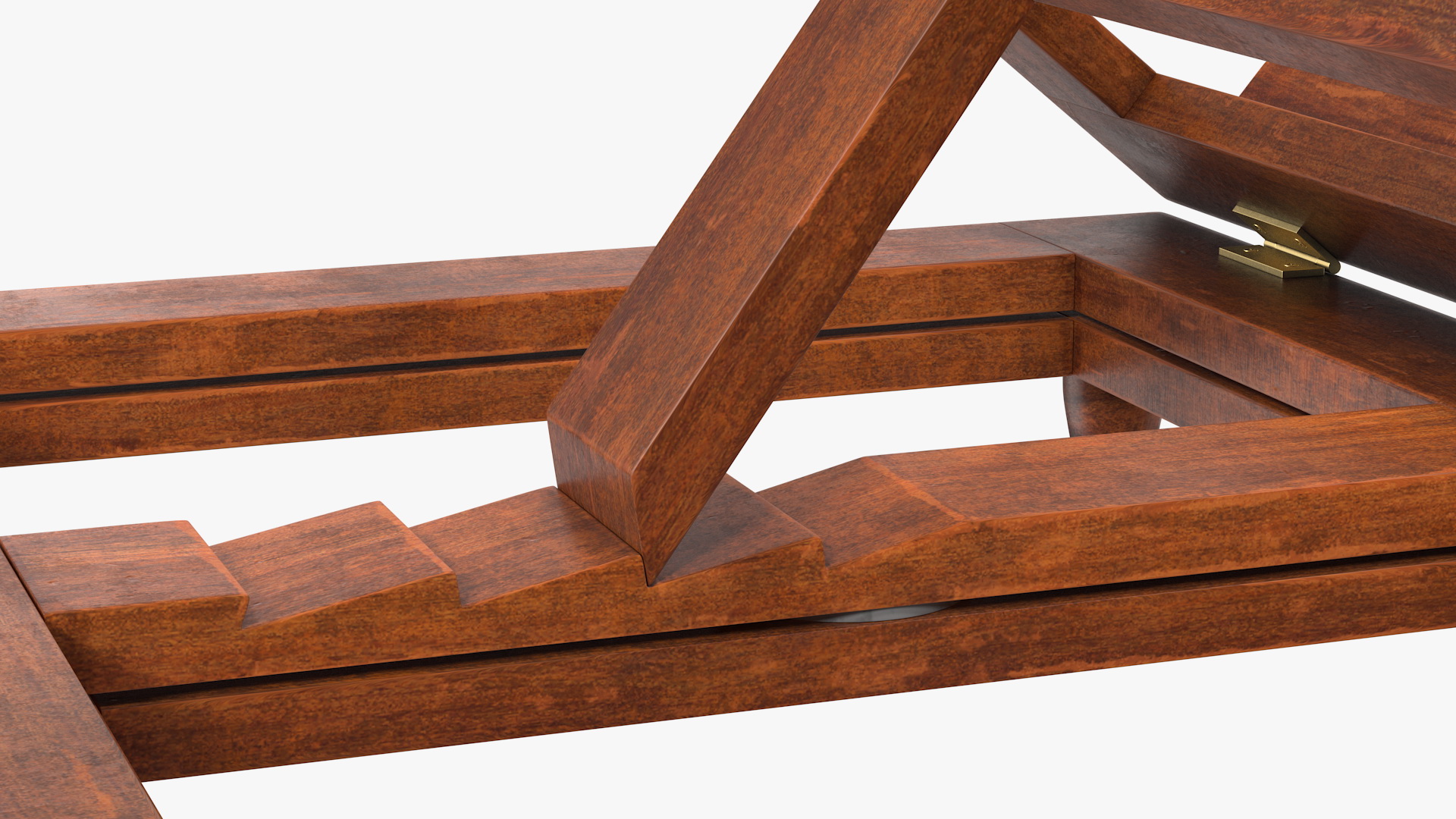 3D model Folding Wooden Book Stand
