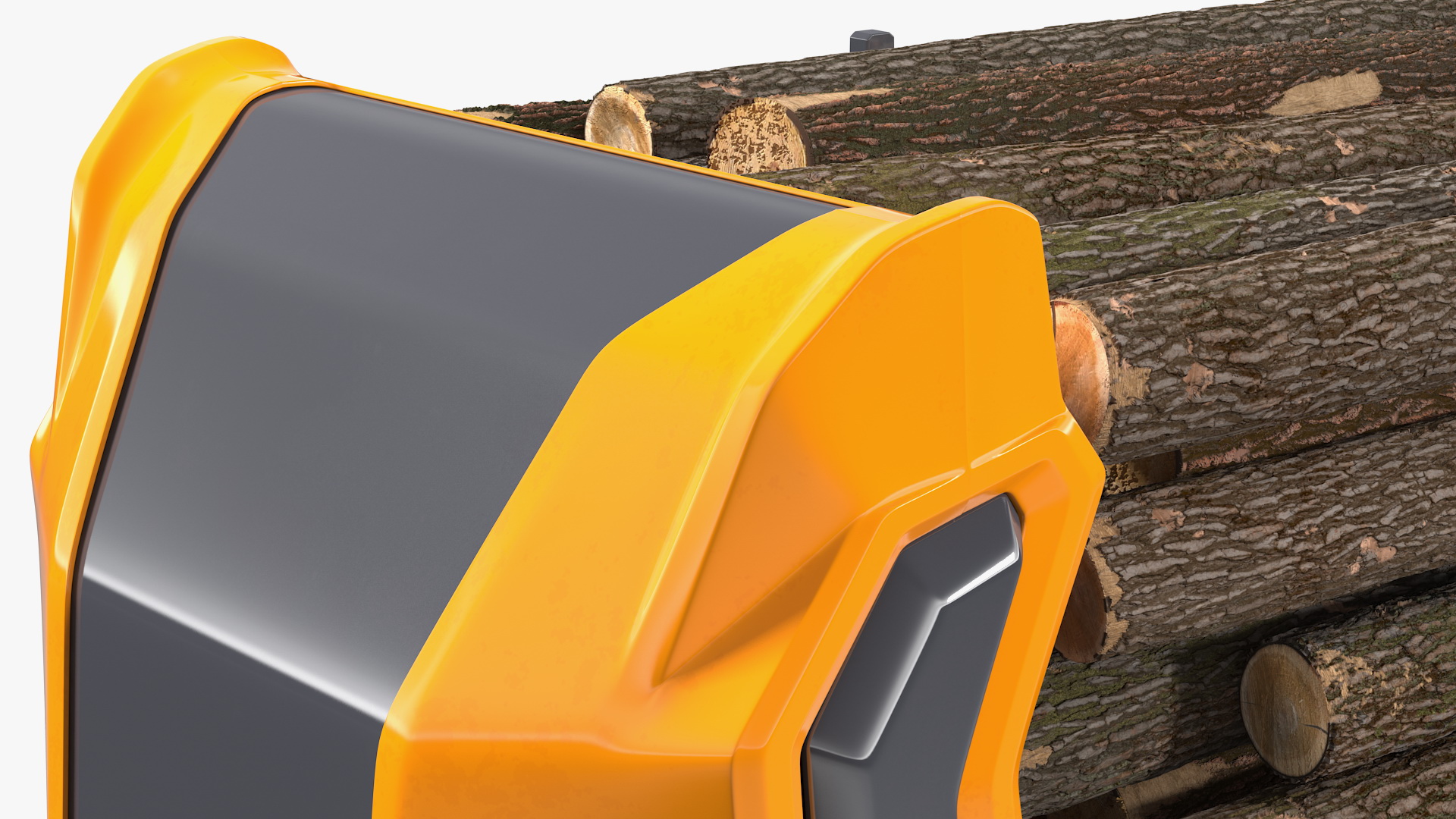3D Self Driving Logging Truck Rigged model