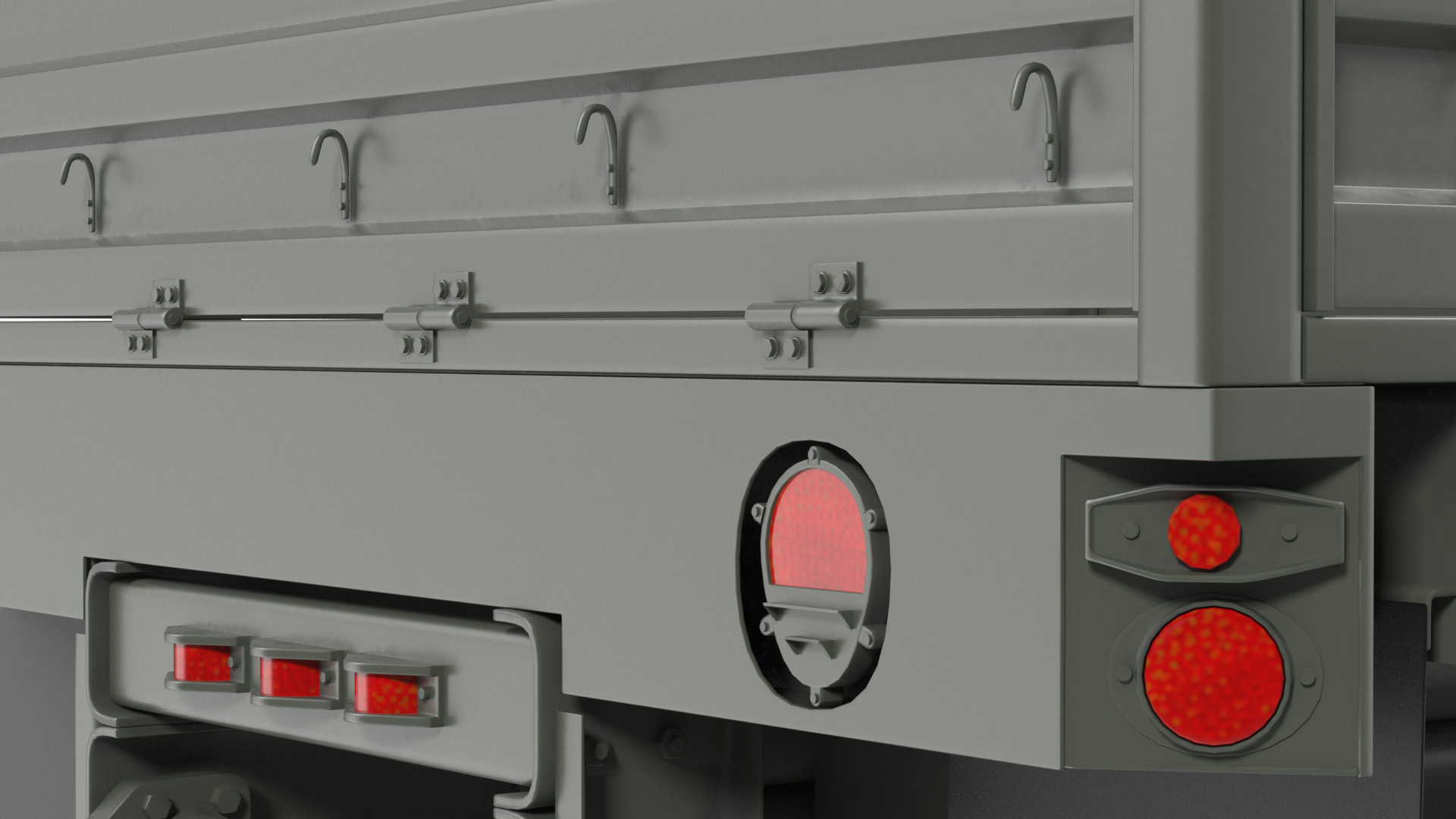 Military Cargo Trailer 3D