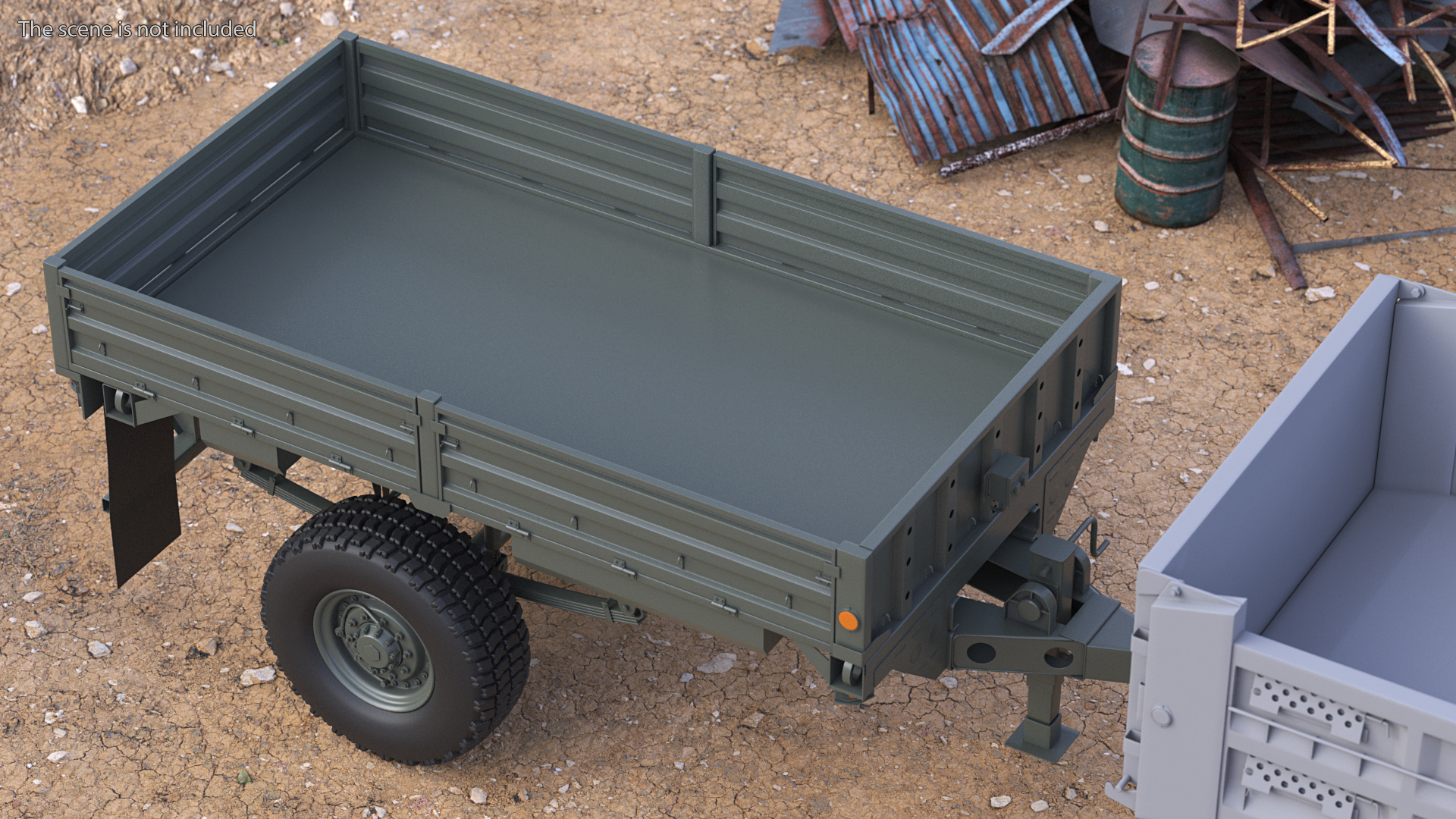 Military Cargo Trailer 3D