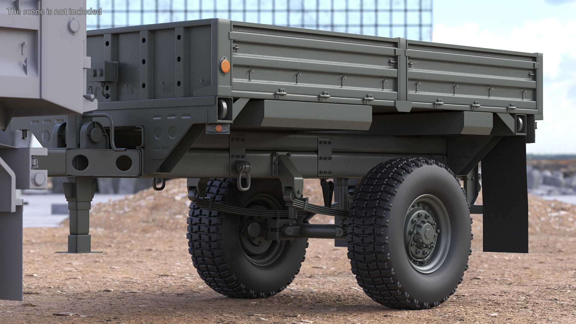 Military Cargo Trailer 3D