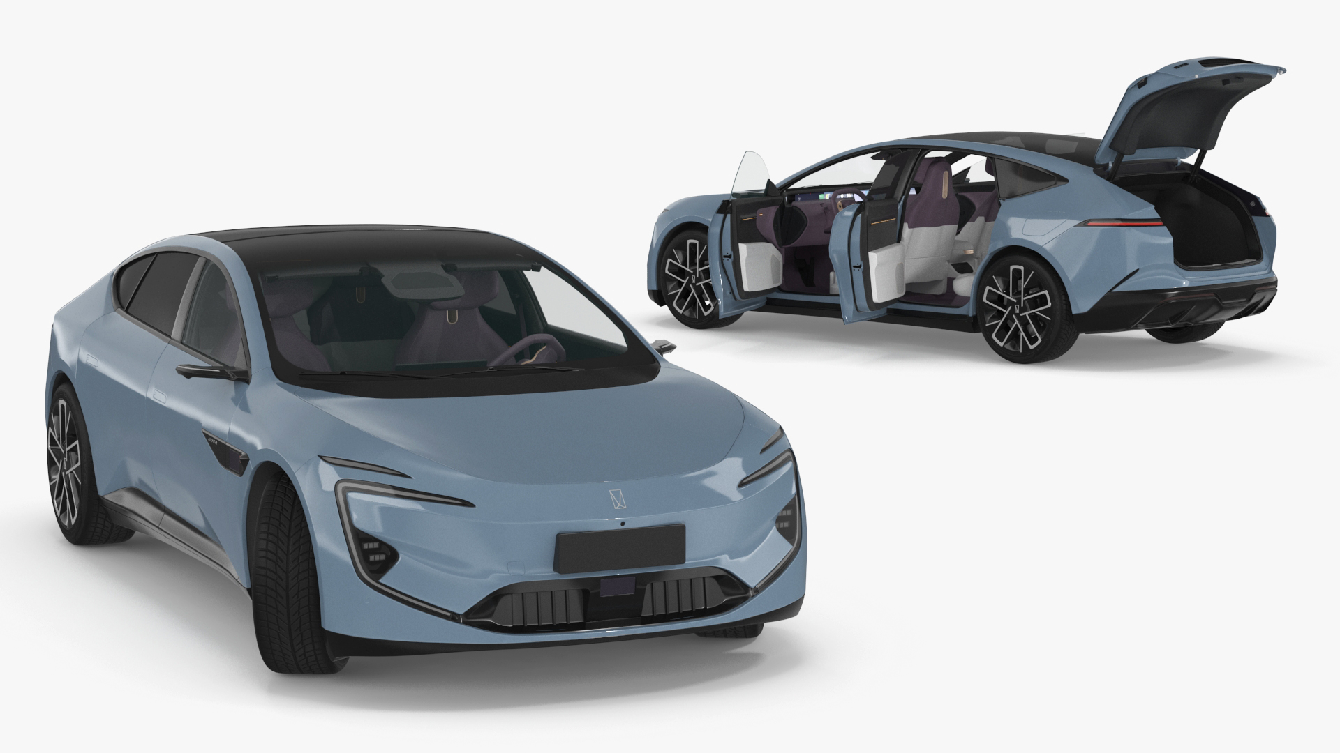 Avatr 12 EV Blue Color 3D