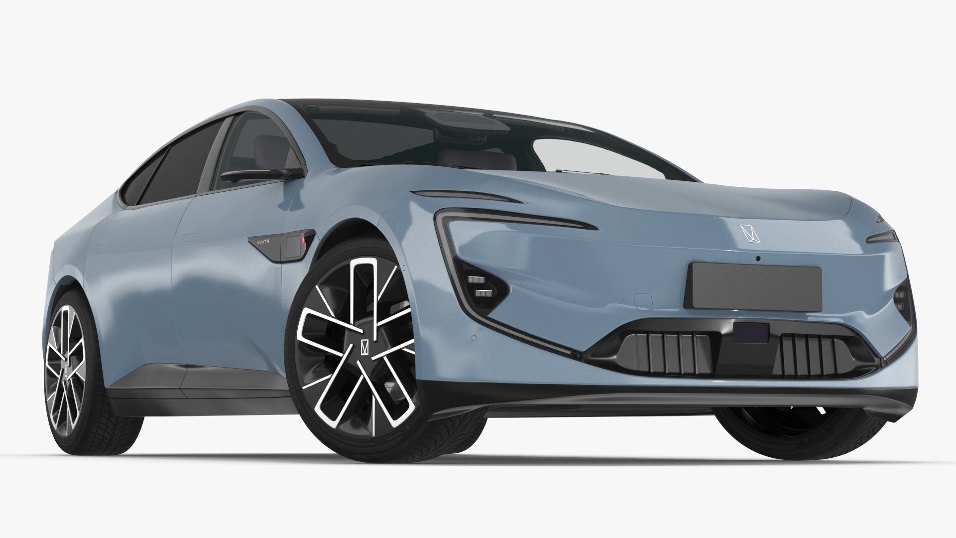 Avatr 12 EV Blue Color 3D