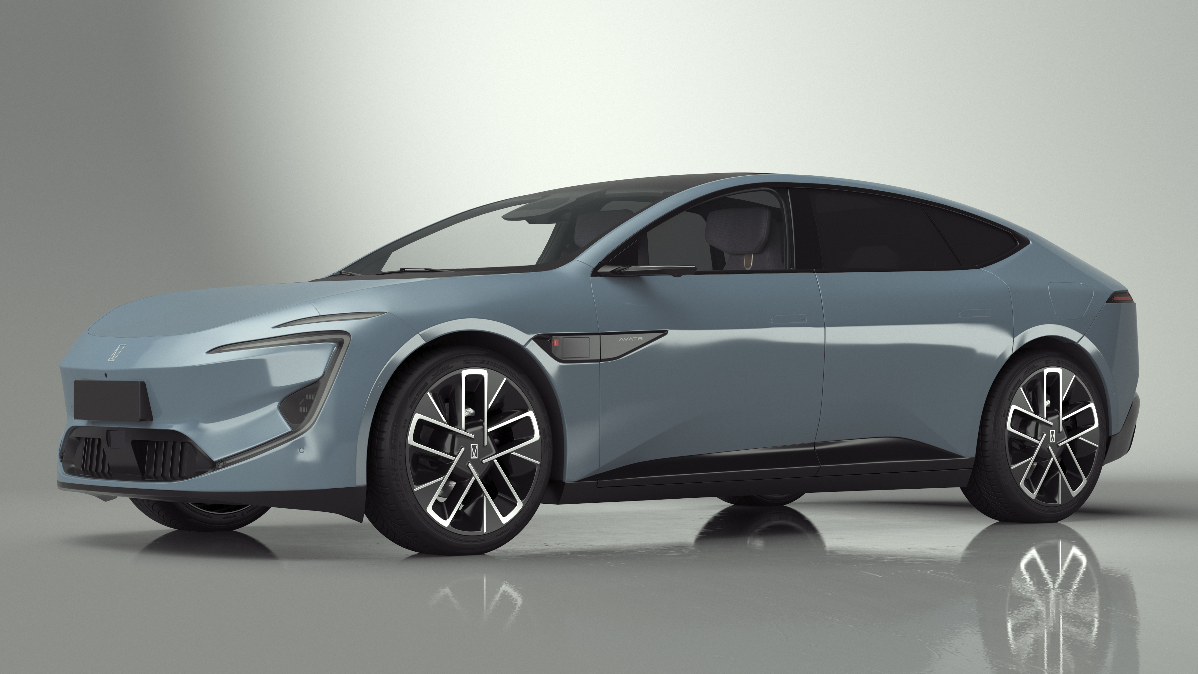 Avatr 12 EV Blue Color 3D