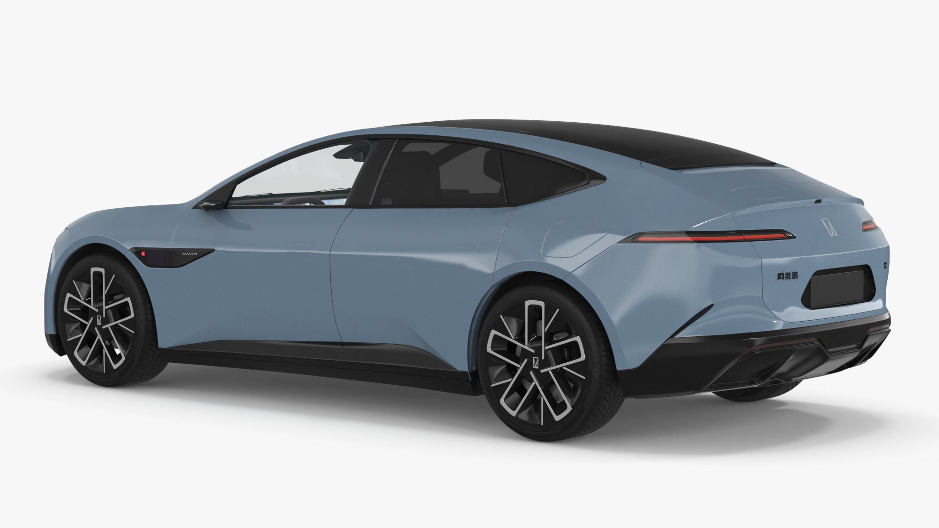 Avatr 12 EV Blue Color 3D
