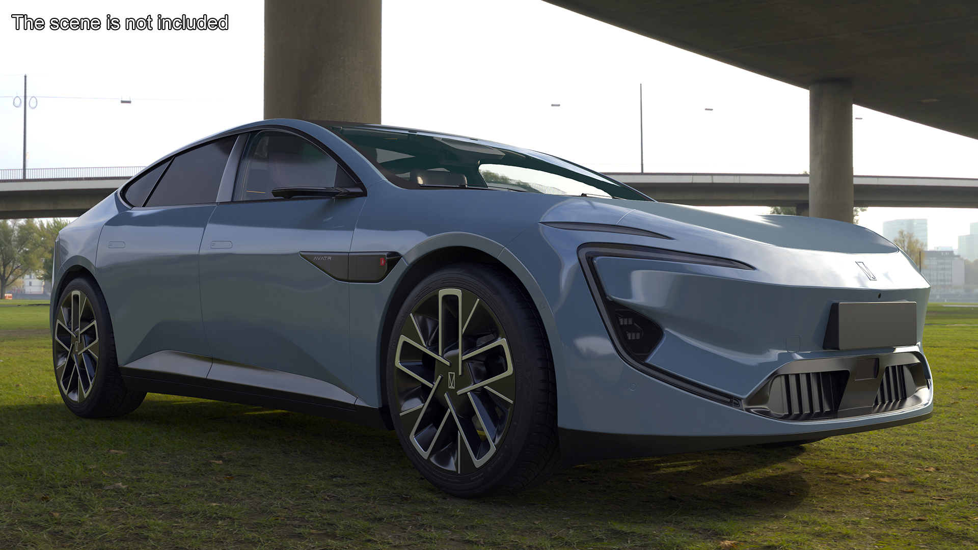 Avatr 12 EV Blue Color 3D
