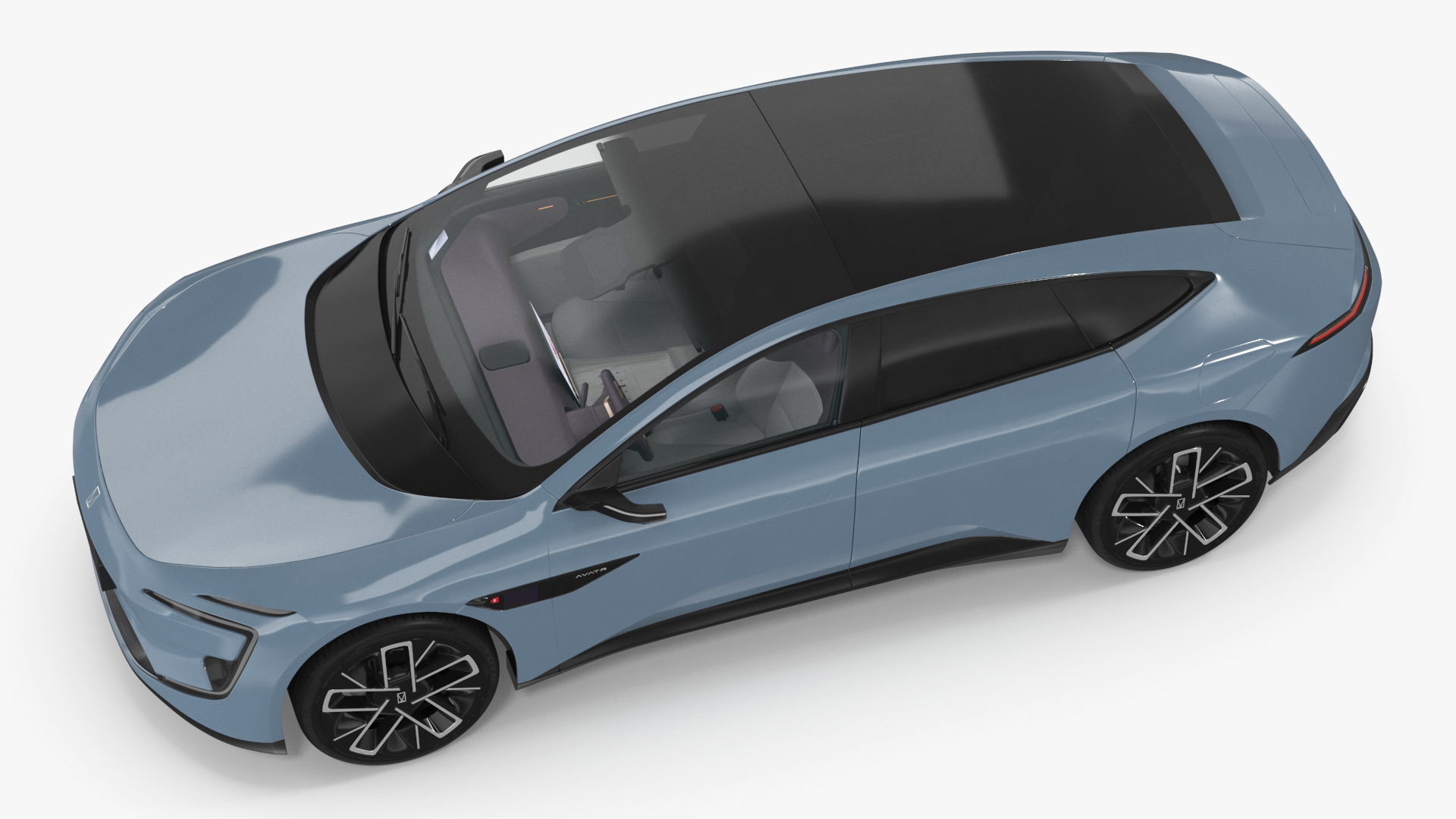 Avatr 12 EV Blue Color 3D