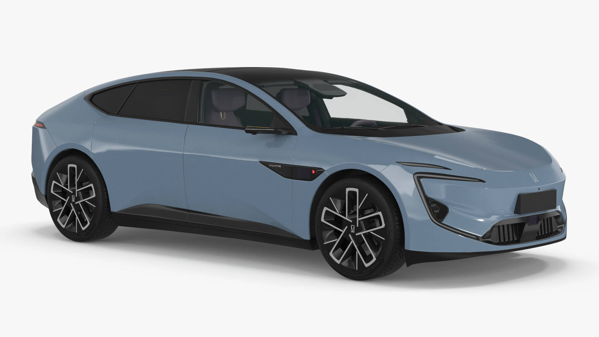 Avatr 12 EV Blue Color 3D