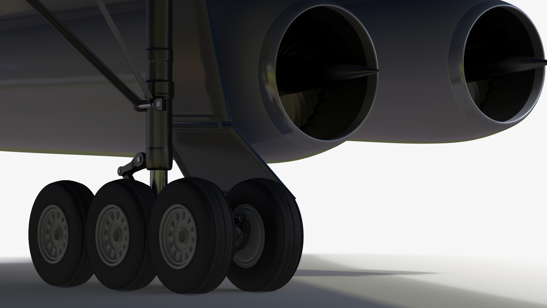 Supersonic Passenger Jet Generic Rigged 3D model