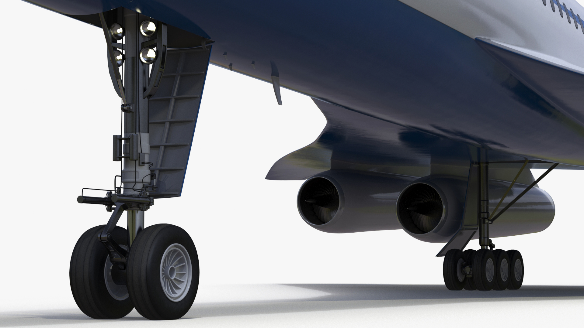 Supersonic Passenger Jet Generic Rigged 3D model