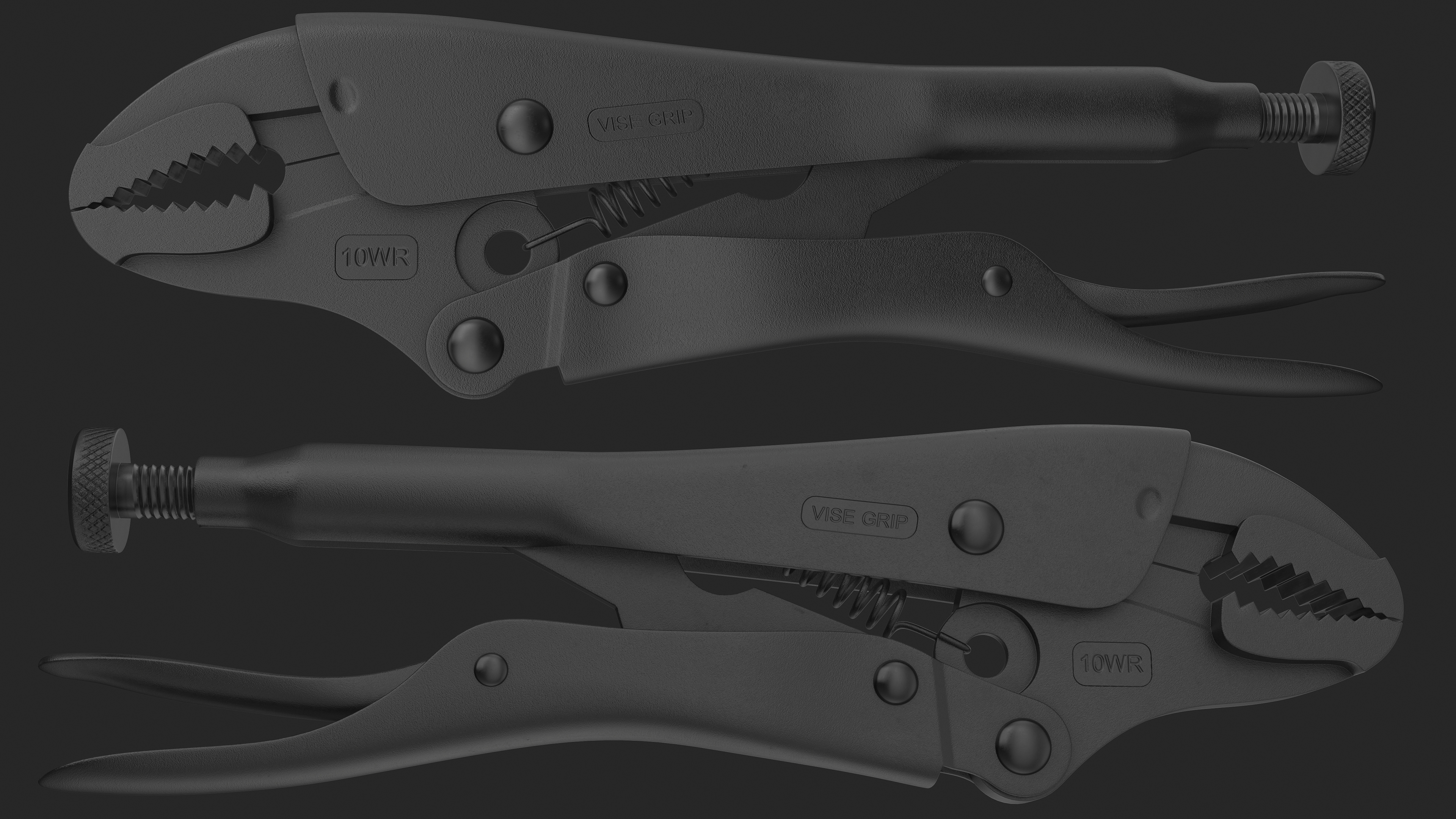 Locking Pliers Adjustable Wrench 3D