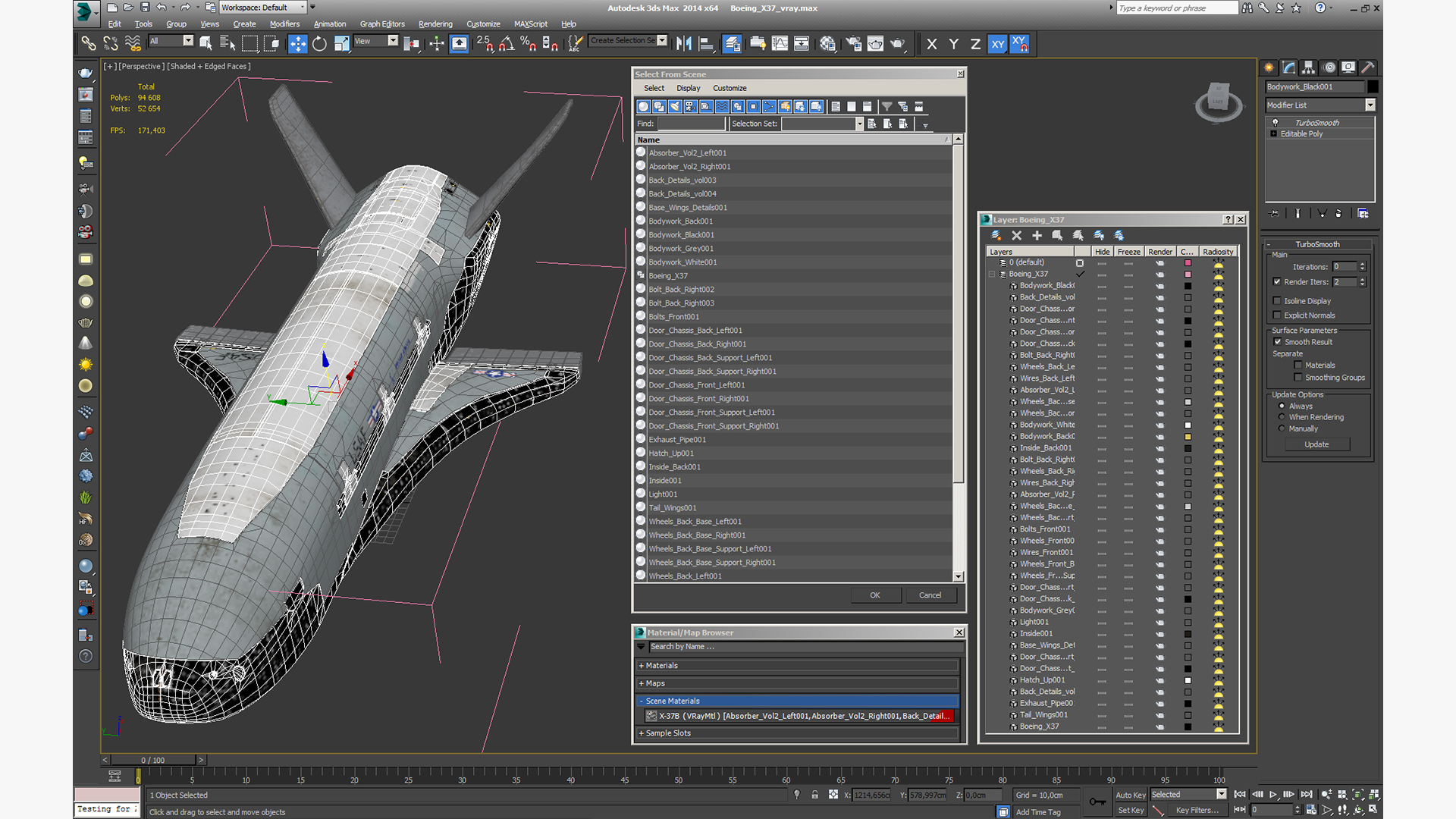 3D model Boeing X37