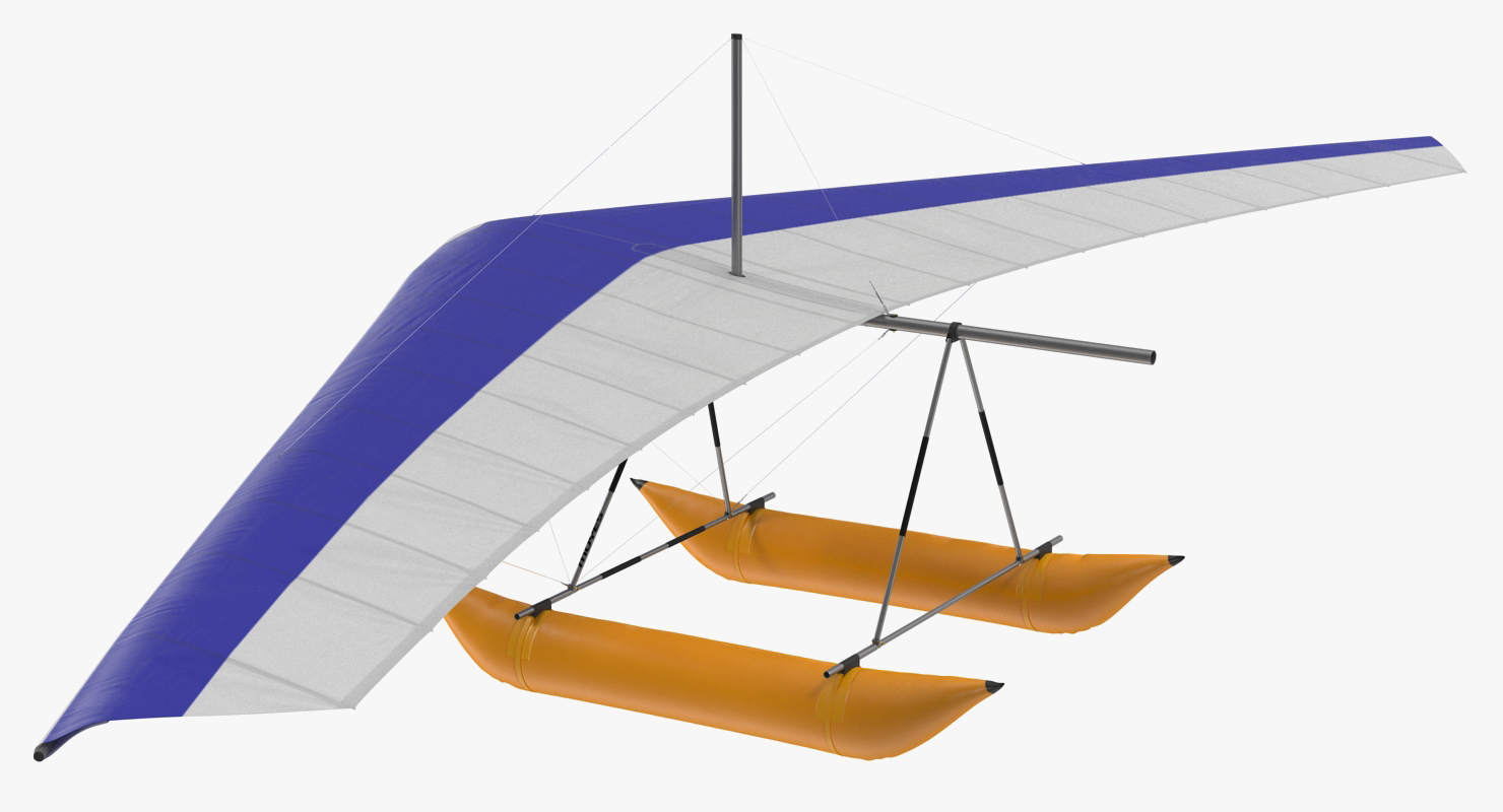 3D model Hang Glider with Inflatable Pontoon