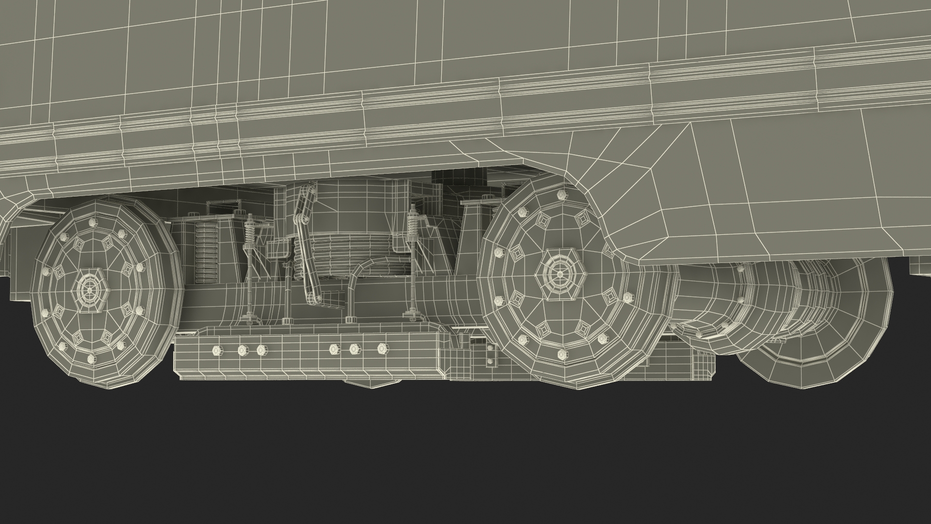 3D Retro Tram KTM-5 Old Rigged for Cinema 4D