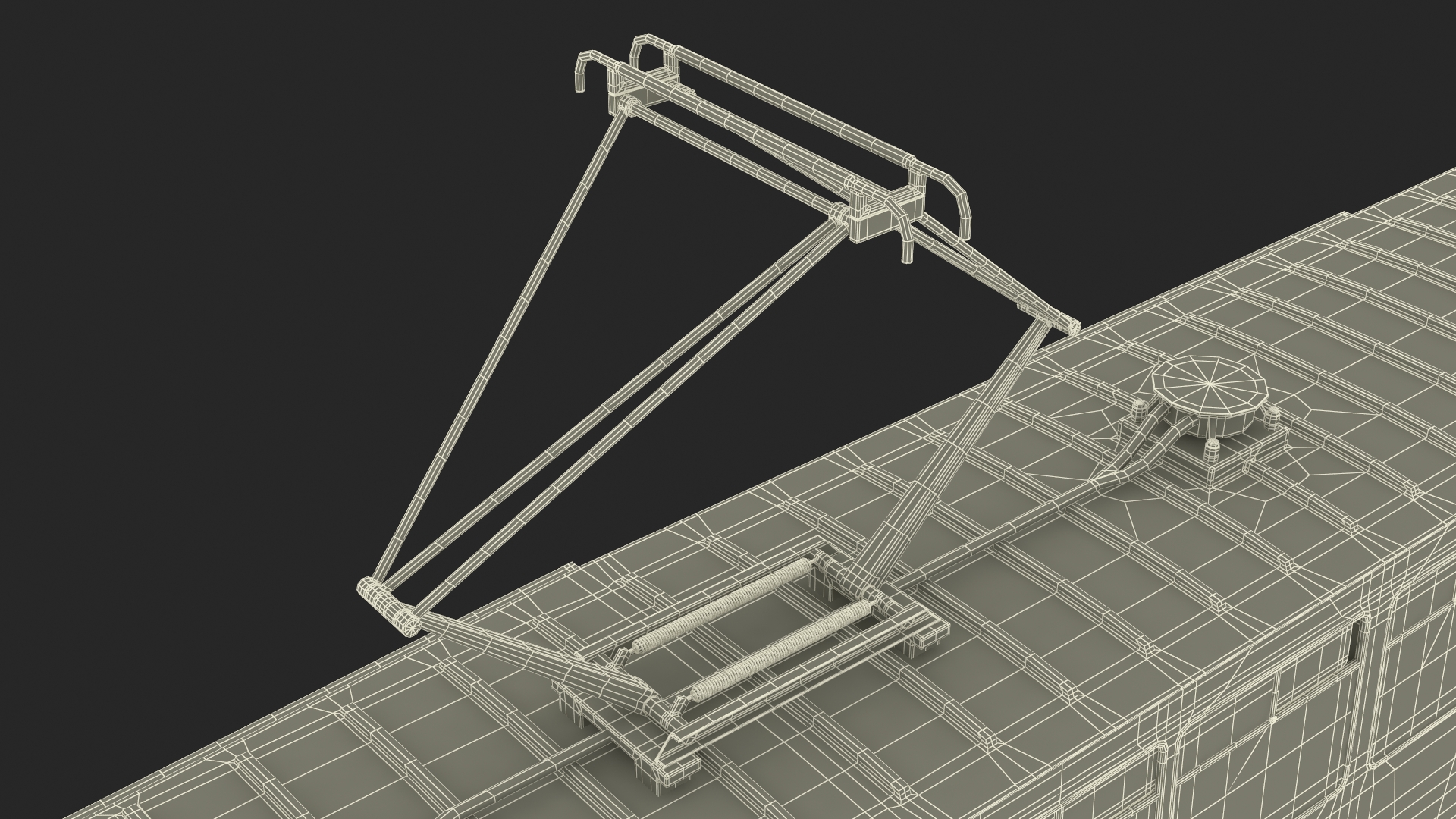 3D Retro Tram KTM-5 Old Rigged for Cinema 4D