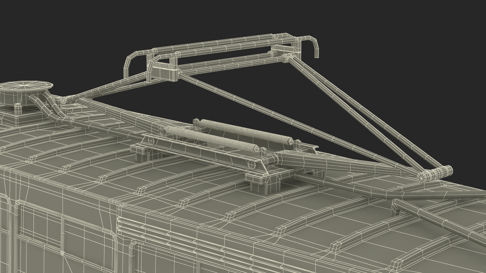 3D Retro Tram KTM-5 Old Rigged for Cinema 4D